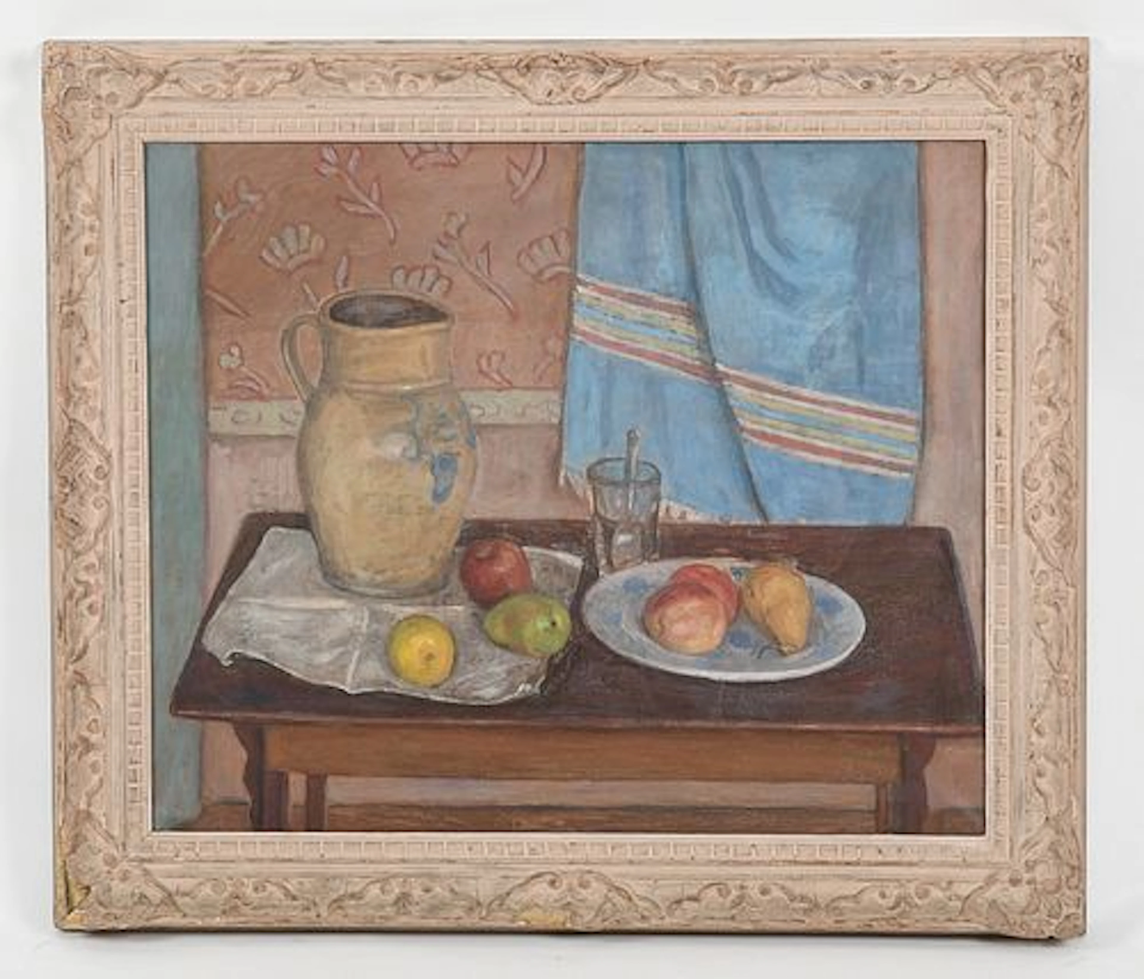 American School, Still Life with Stoneware Pitcher