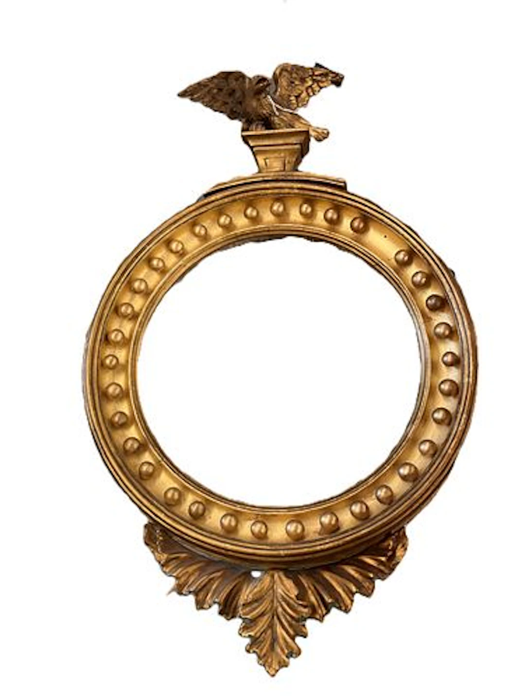 A Federal Giltwood Eagle Convex Mirror, Early 19th Century