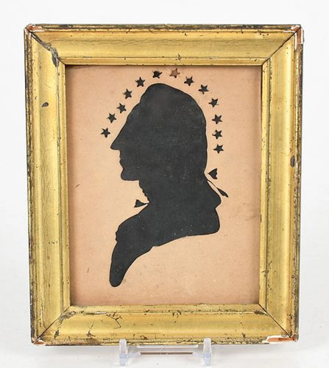 A Peale Museum Hollow-Cut Silhouette, Possibly of the Marquis de Lafayette