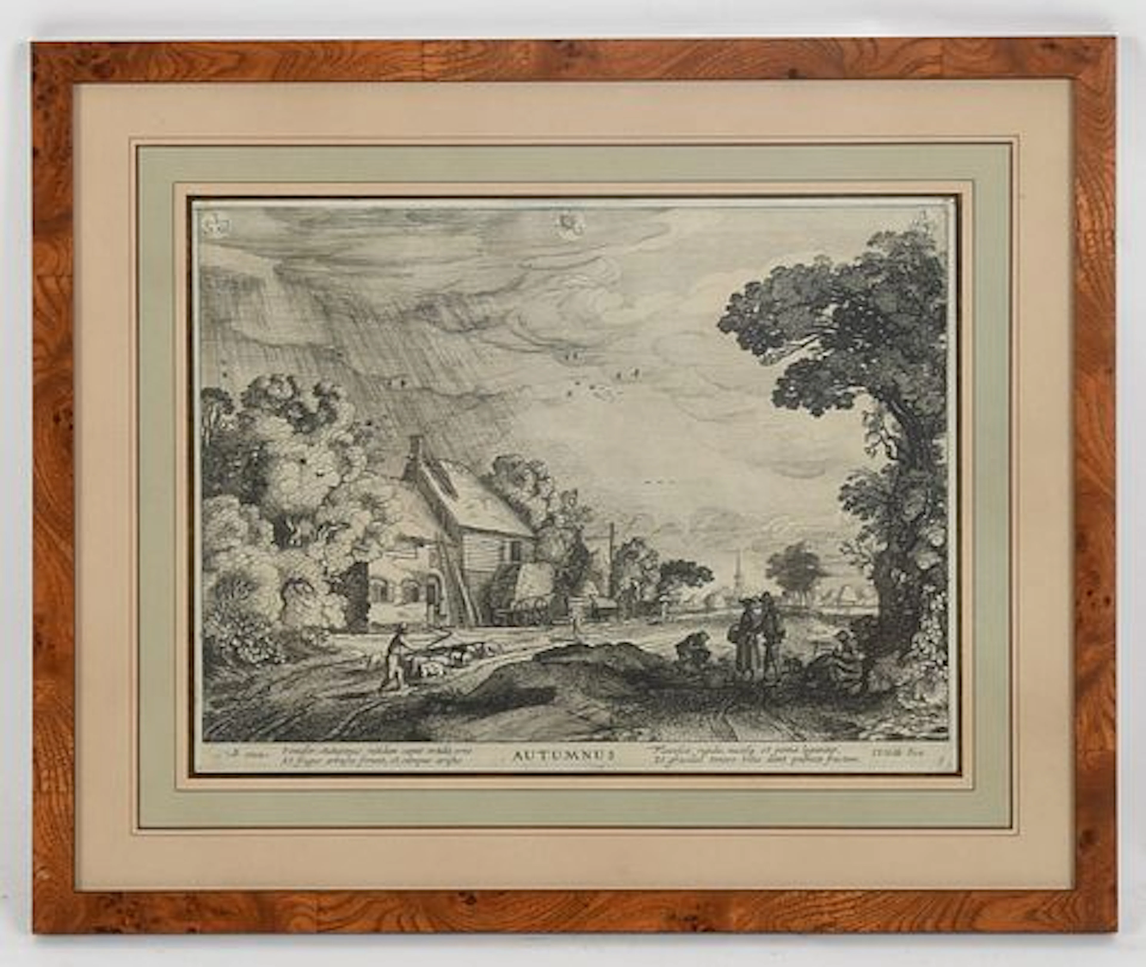 Jan van de Velde II (Dutch, c. 1593 - 1641), "Autumnus" Engraving