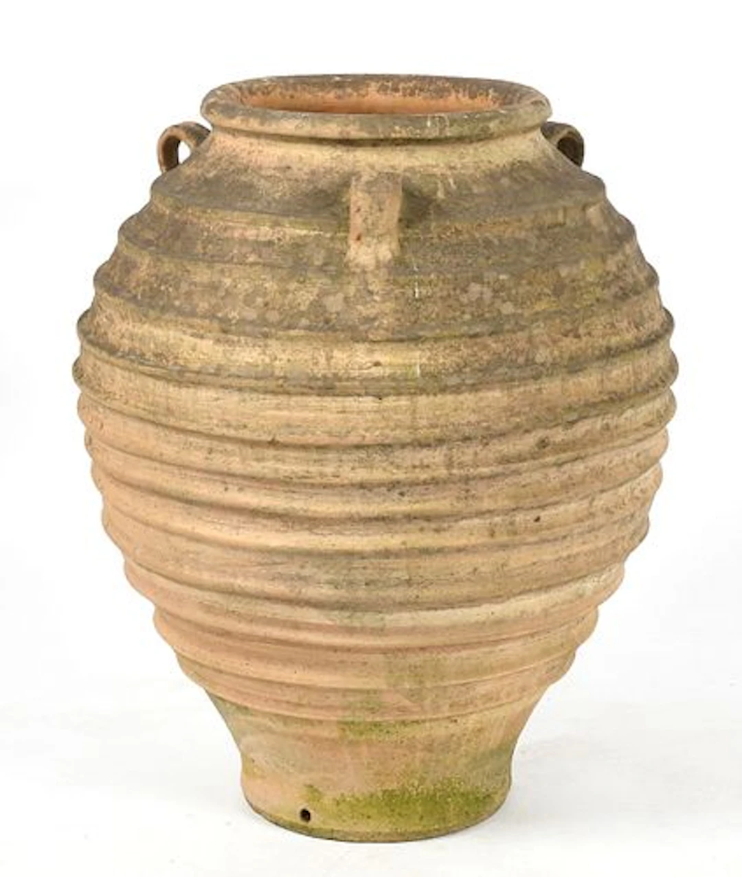 A Large Terracotta Garden Urn, Thrapsano, Crete, Late 20th Century