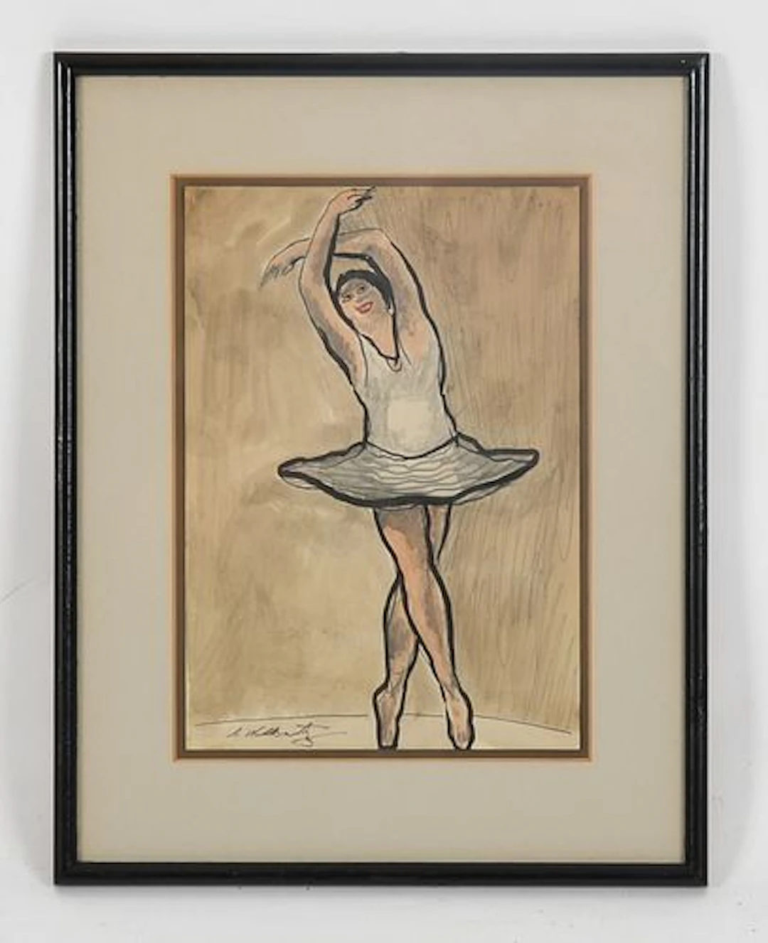 Abraham Walkowitz (American, 1878-1965), Study of a Dancer