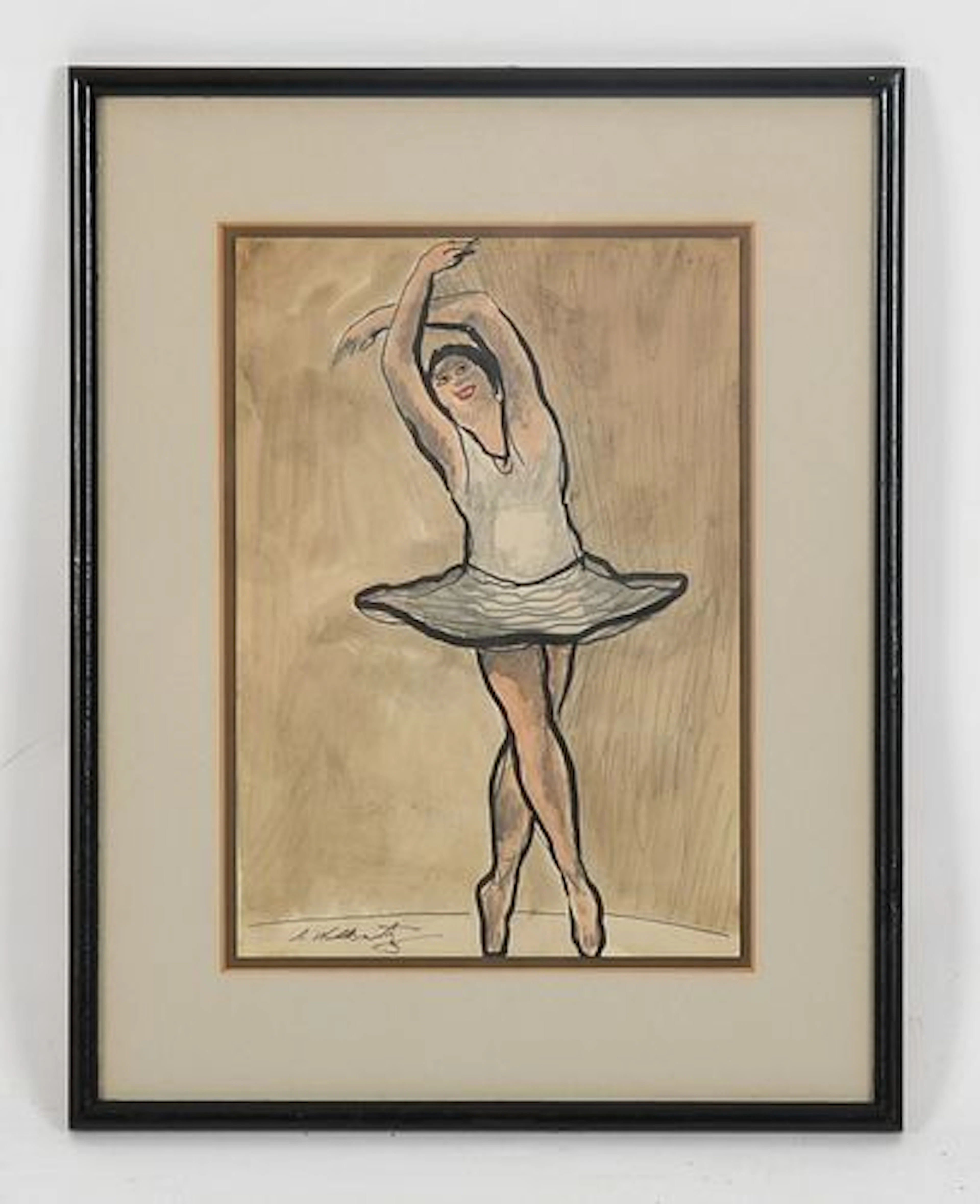Abraham Walkowitz (American, 1878-1965), Study of a Dancer