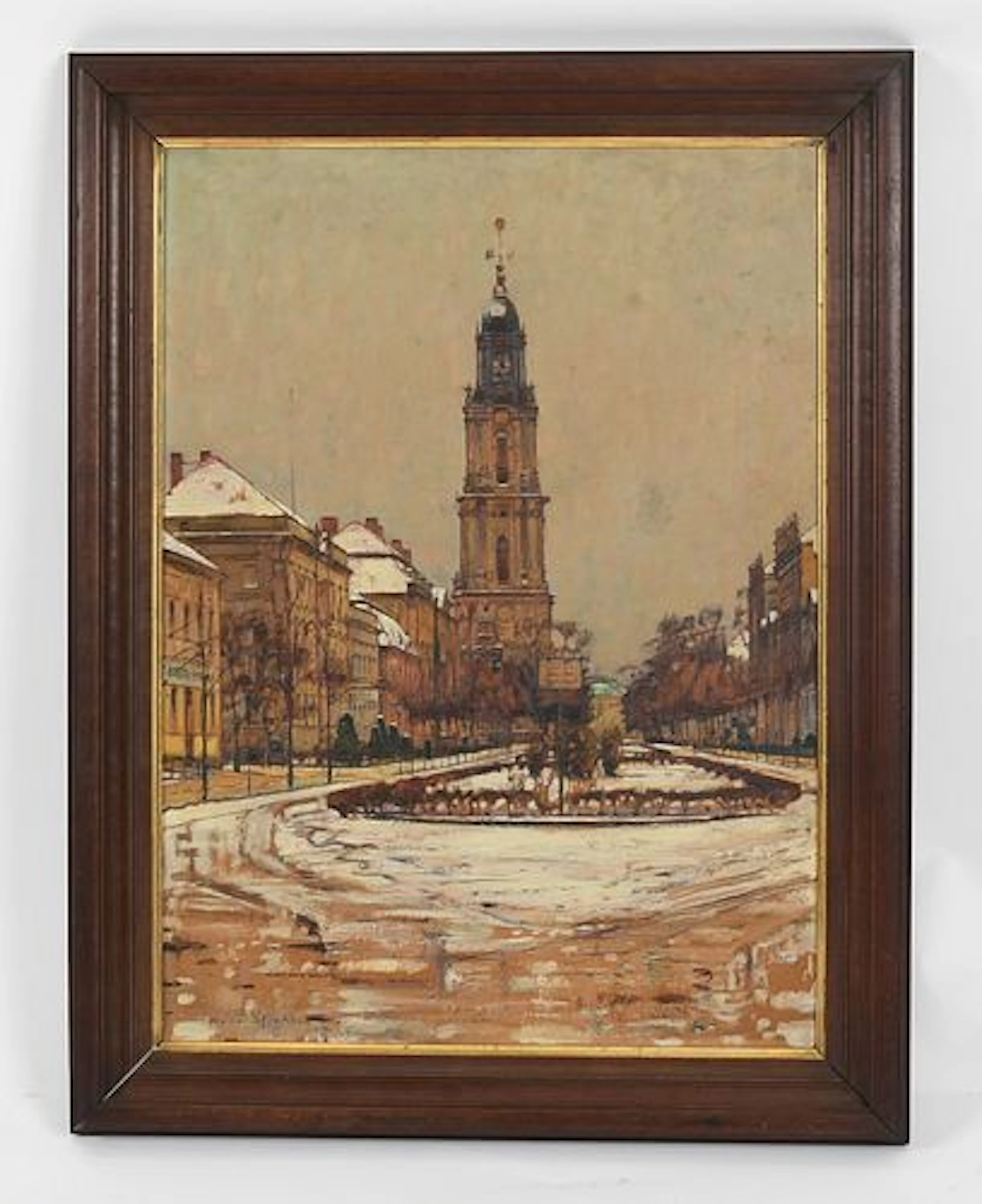 Hans Klohss (Austrian, 1879-1954), "Broad Street with The Garrison