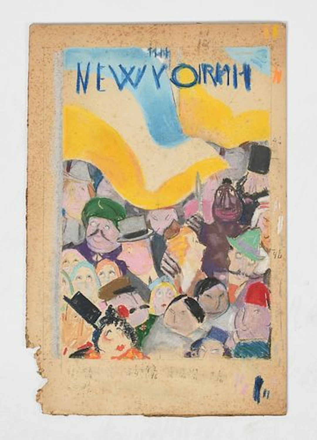 William Henry Cotton (American, 1880-1958), Sketch for The New Yorker