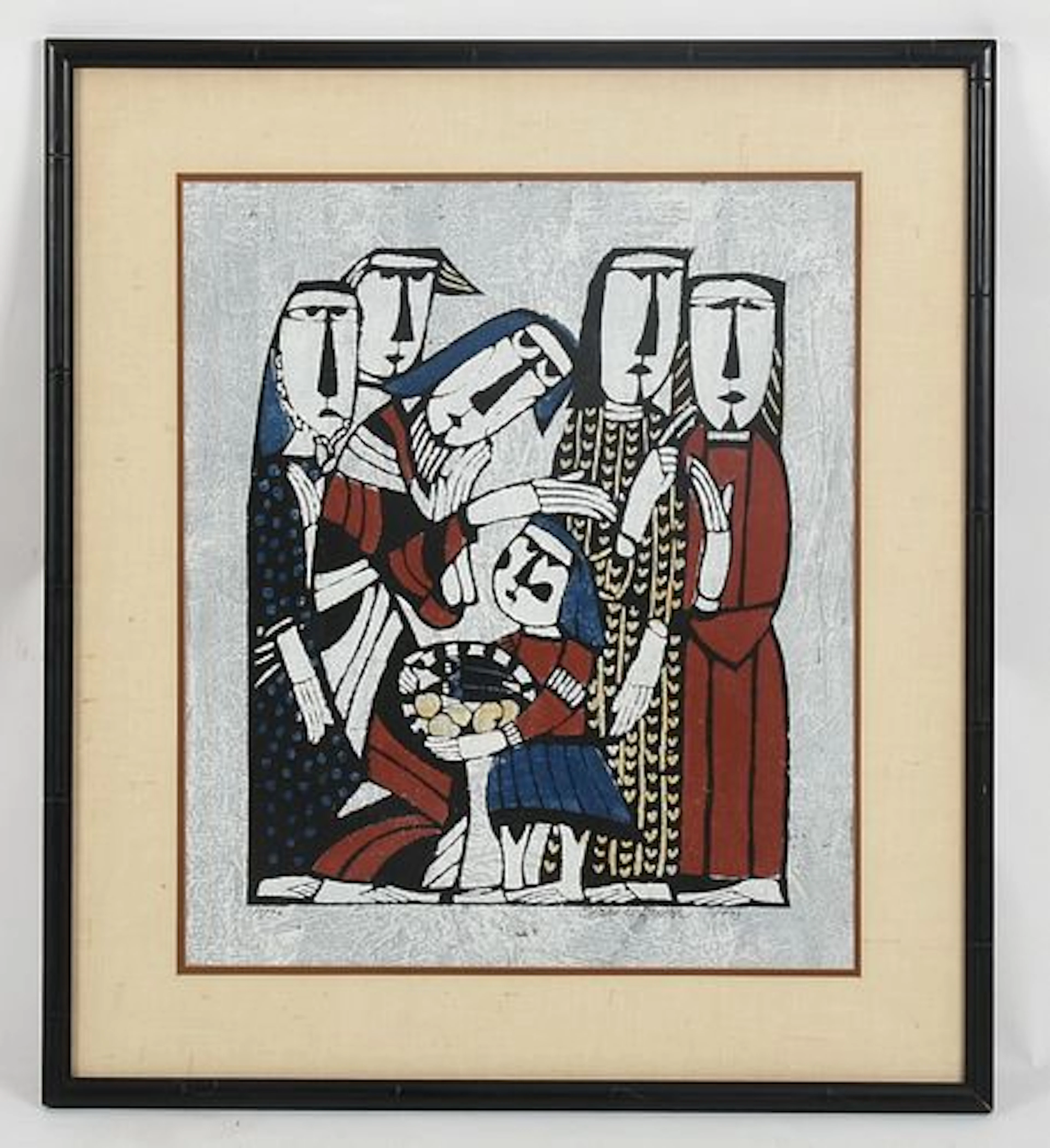 Sadao Watanabe (Japanese, 1913-1996), "The Group"