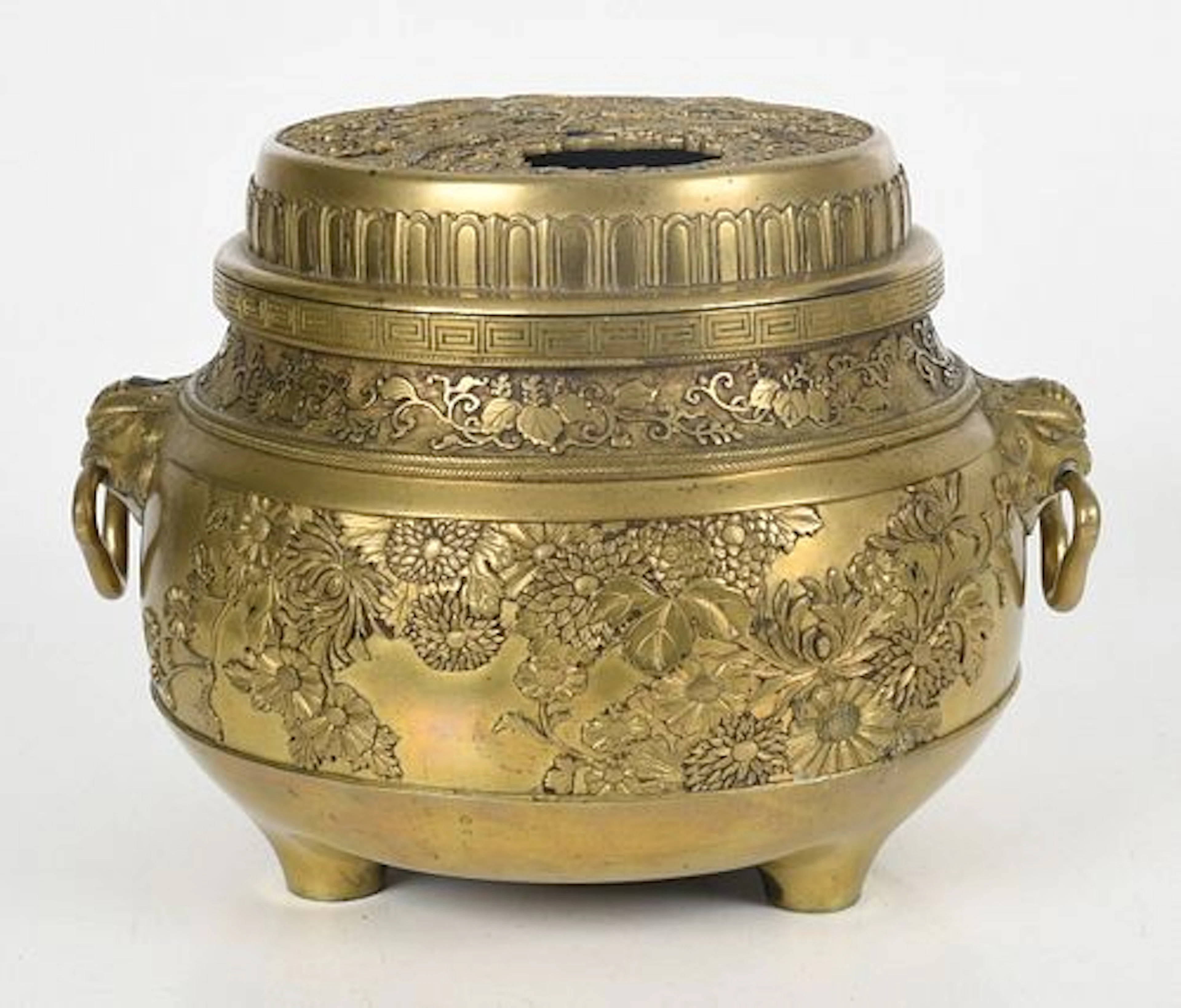 A Japanese Bronze Tripod Koro
