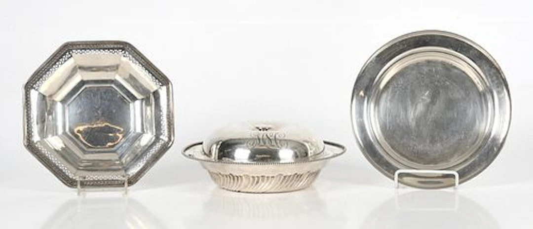 Three American Sterling Silver Serving Pieces, First Half 20th Century