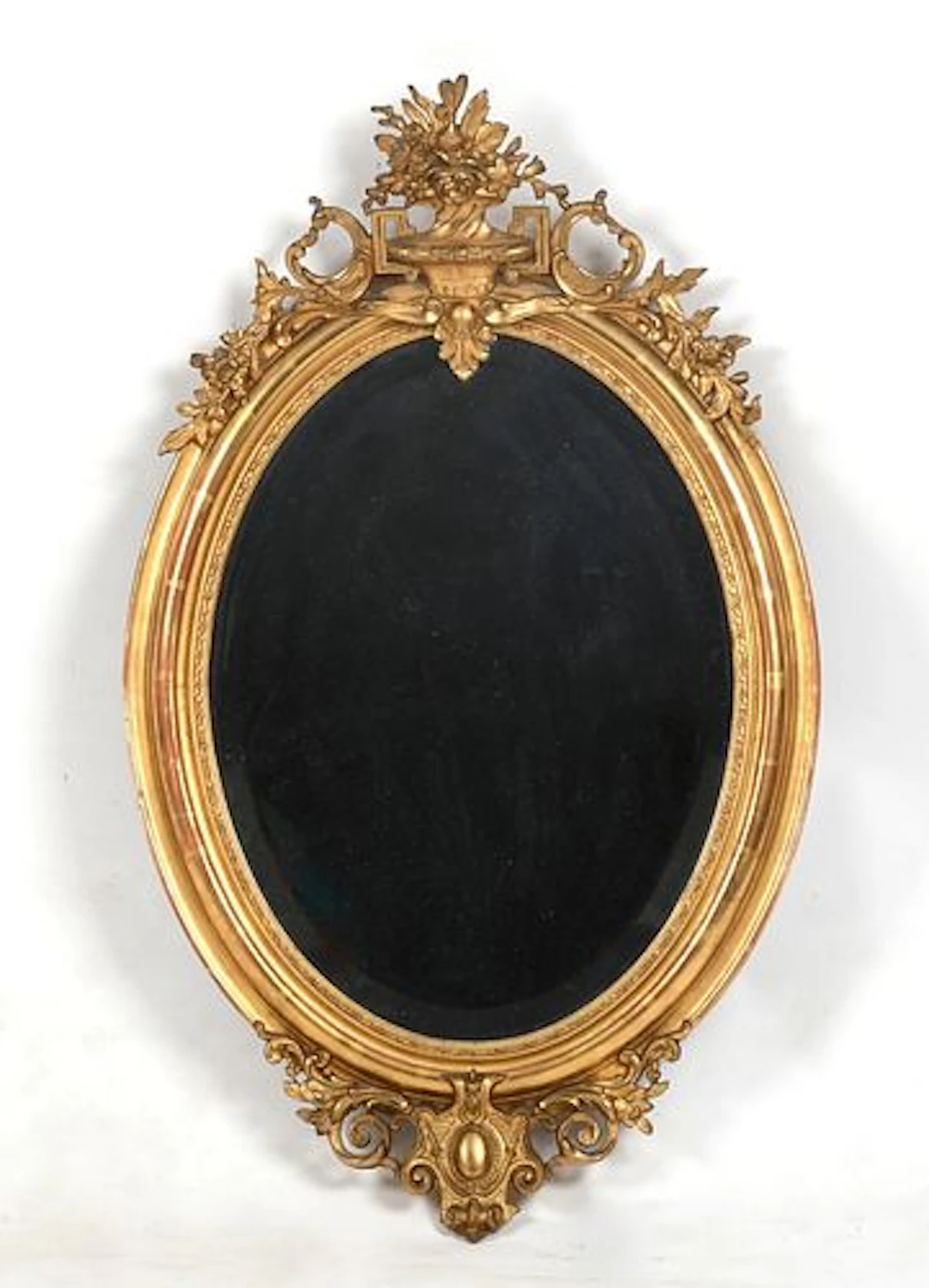 A French Gilt Wood and Gesso Mirror