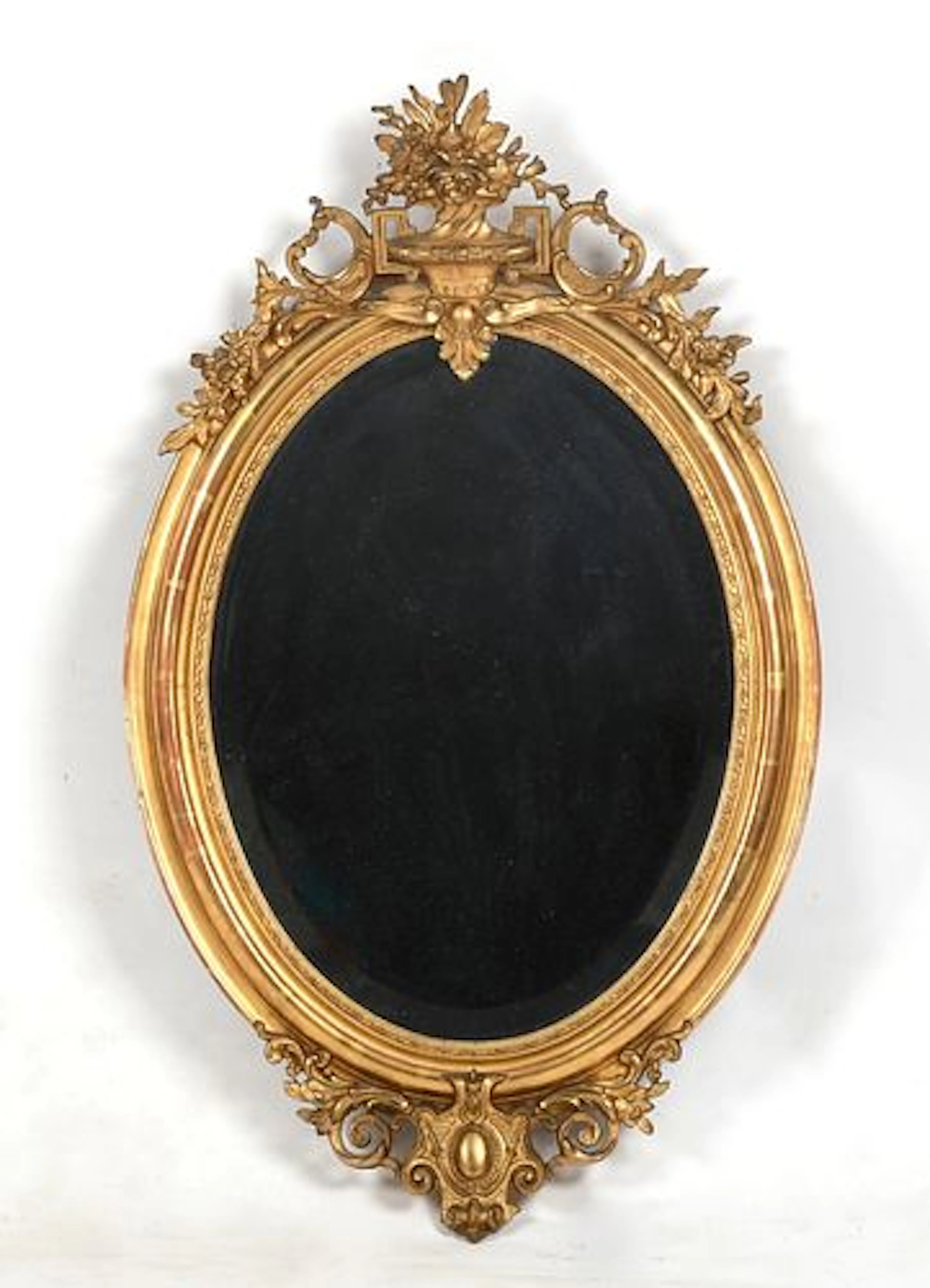 A French Gilt Wood and Gesso Mirror