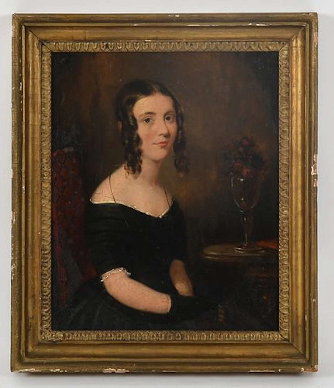 William Duffield (English, 1816-1863), Portrait of a Young Lady in