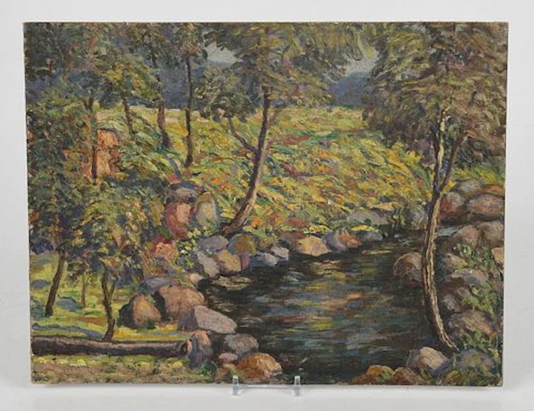 Att. to Casimir Sienkiewicz (American, 1892-1974), "Forest Creek"