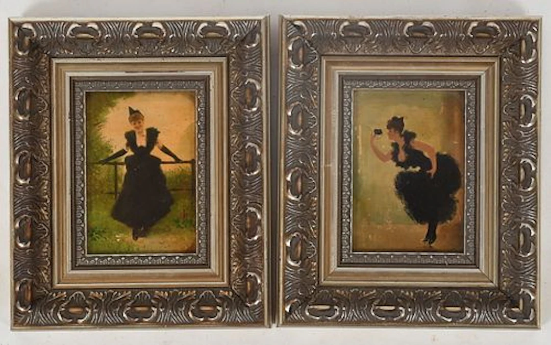Manner of Jan van Beers (Belgian, 1852-1927), Two Works