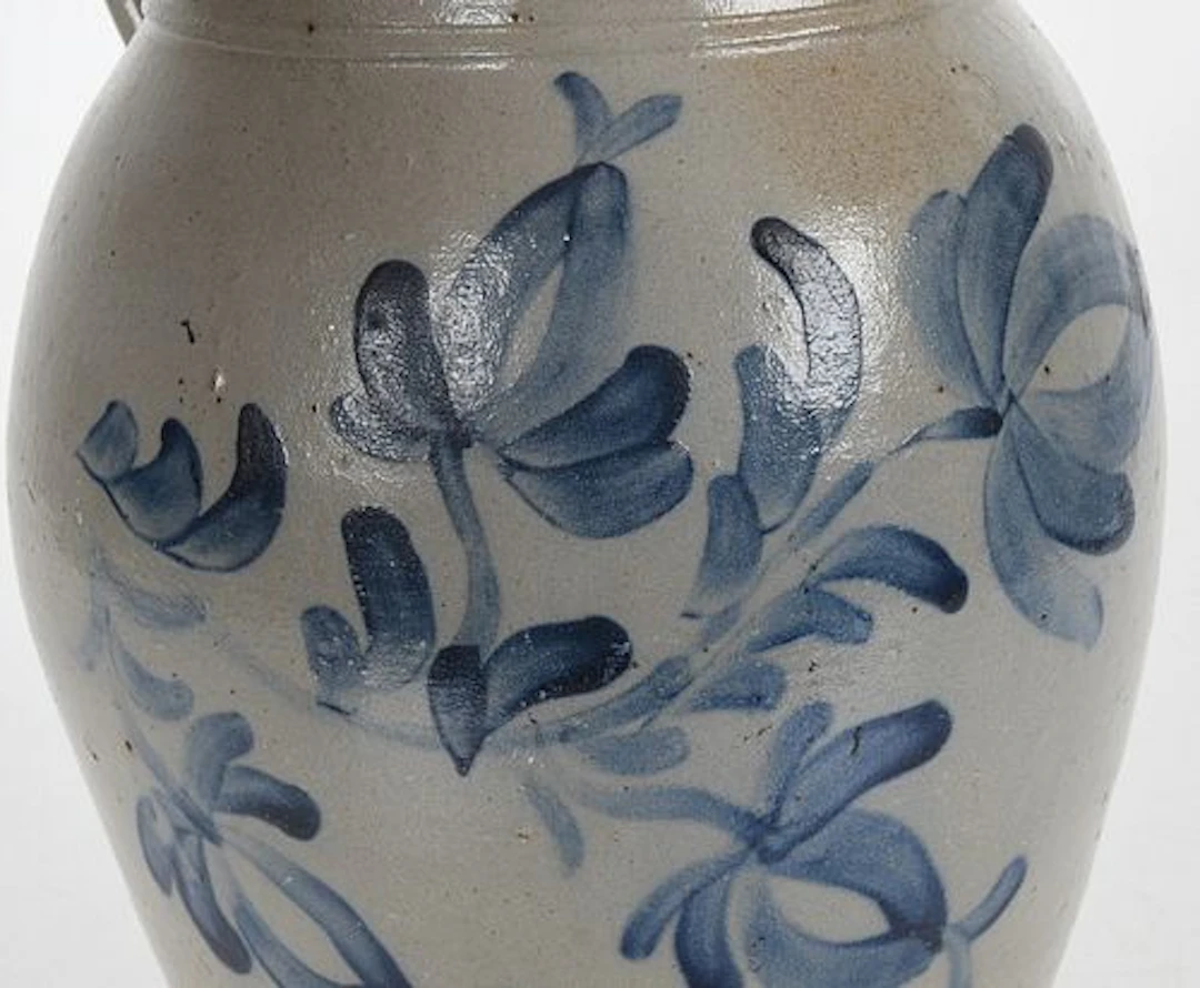 A Cobalt-Decorated Two-Gallon Stoneware Jug, Probably Pennsylvania, c. 1880