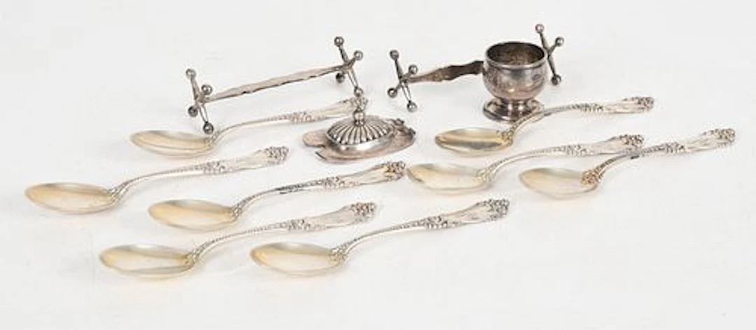 An Assorted Group of Silver Tableware