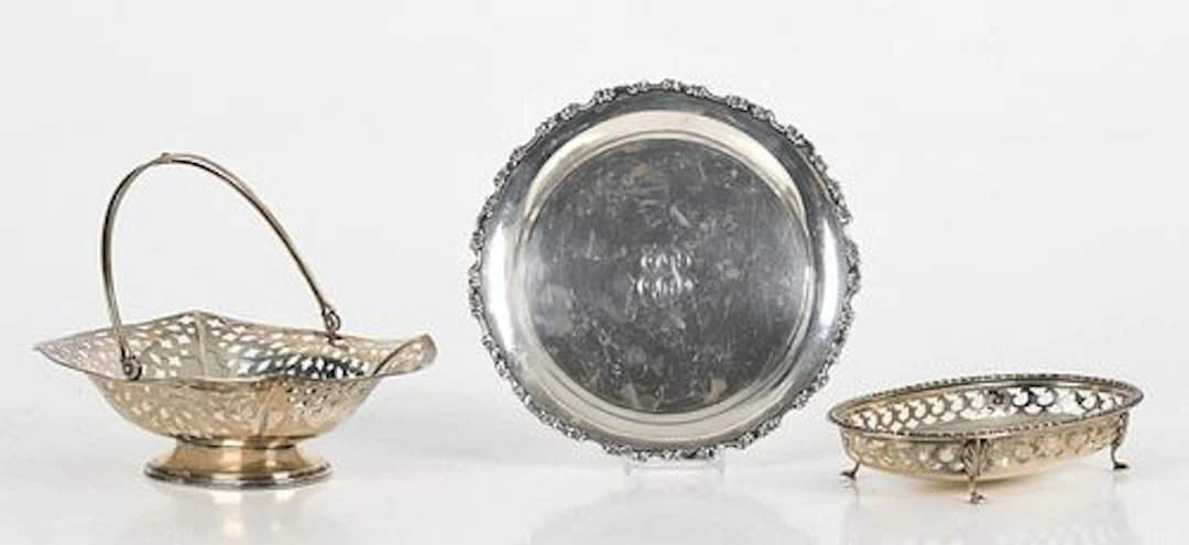 Three American Sterling Silver Pieces, Late 19th/ 20th Century