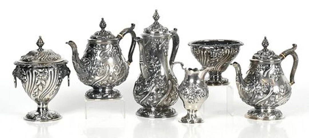 A Samuel Kirk & Son Silver Assembled Tea Service