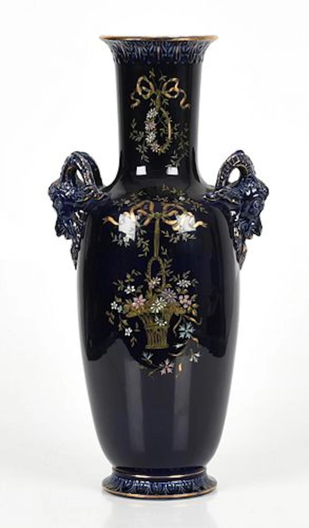A Large French Ironstone Vase
