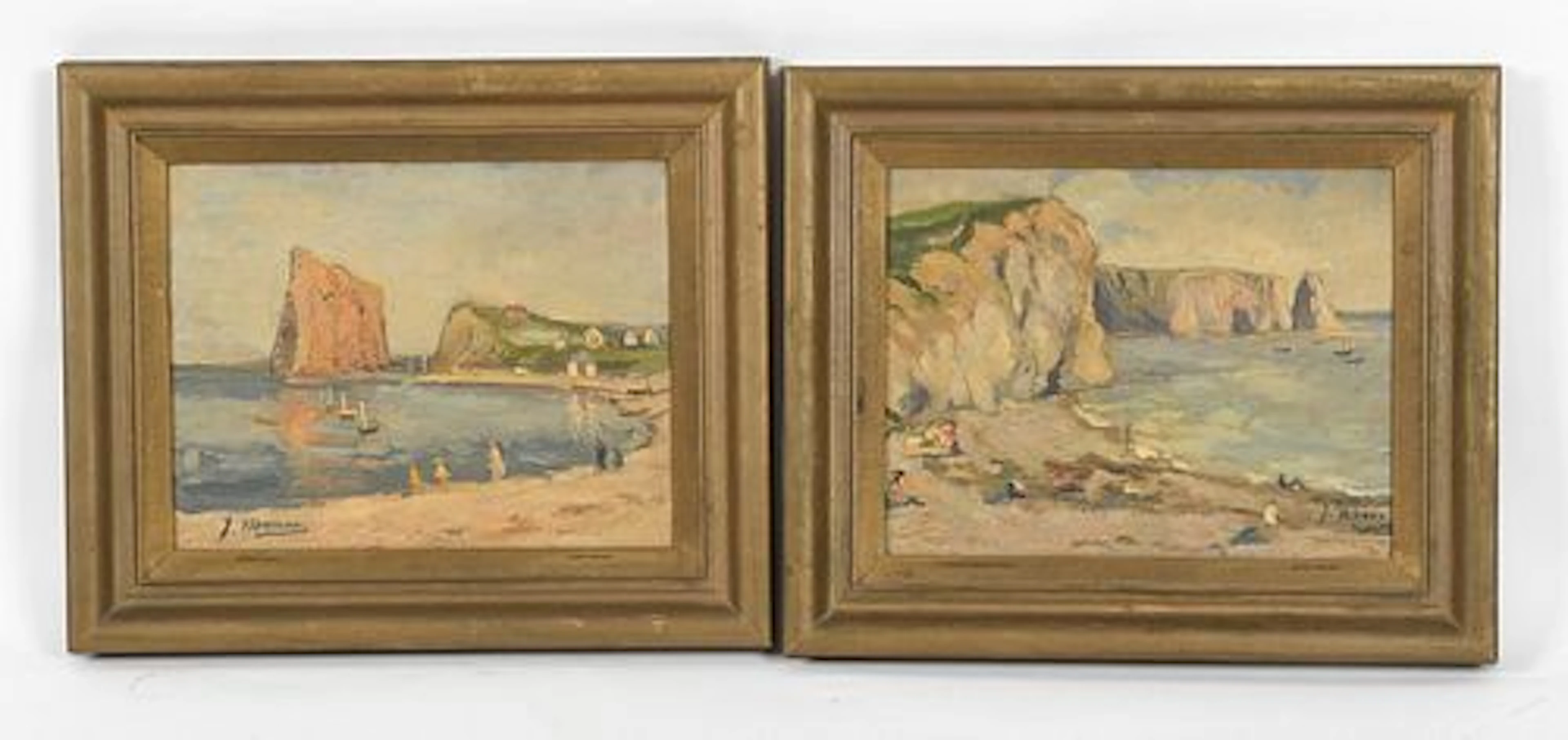 Jean Munro MacLean (Canadian, 1873-1952), "Perce Rock" and "A Gaspe