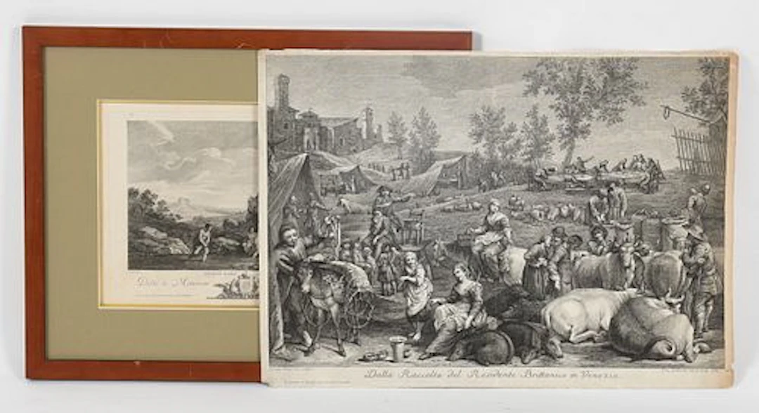 Two Continental Engravings, 18th Century