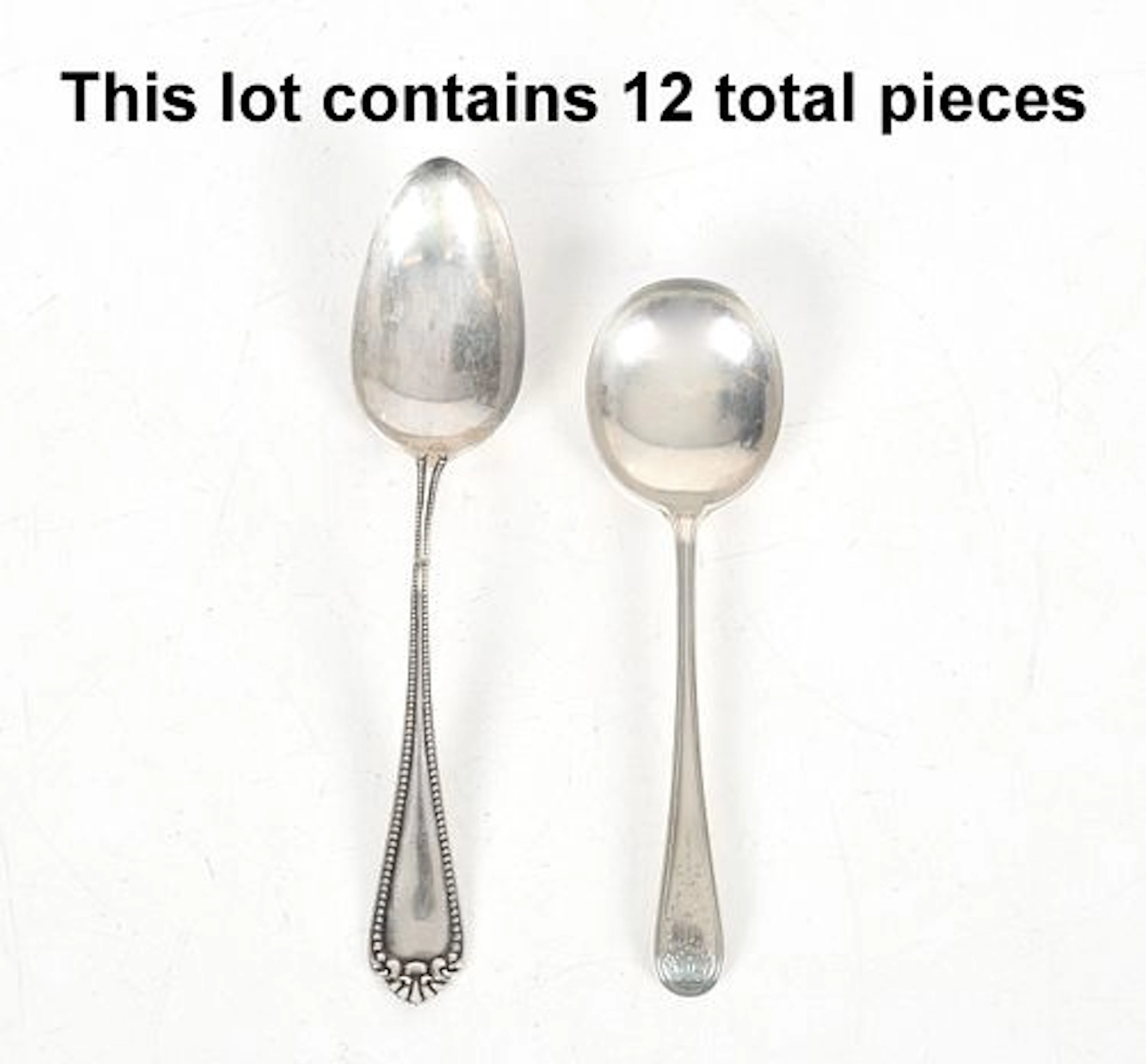 Two Sets of Sterling Silver Spoons