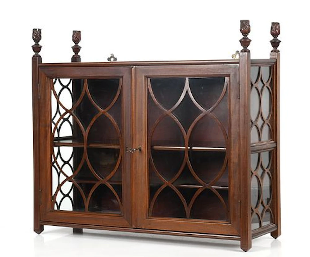 A Mahogany Hanging Cabinet, Second Half 20th Century