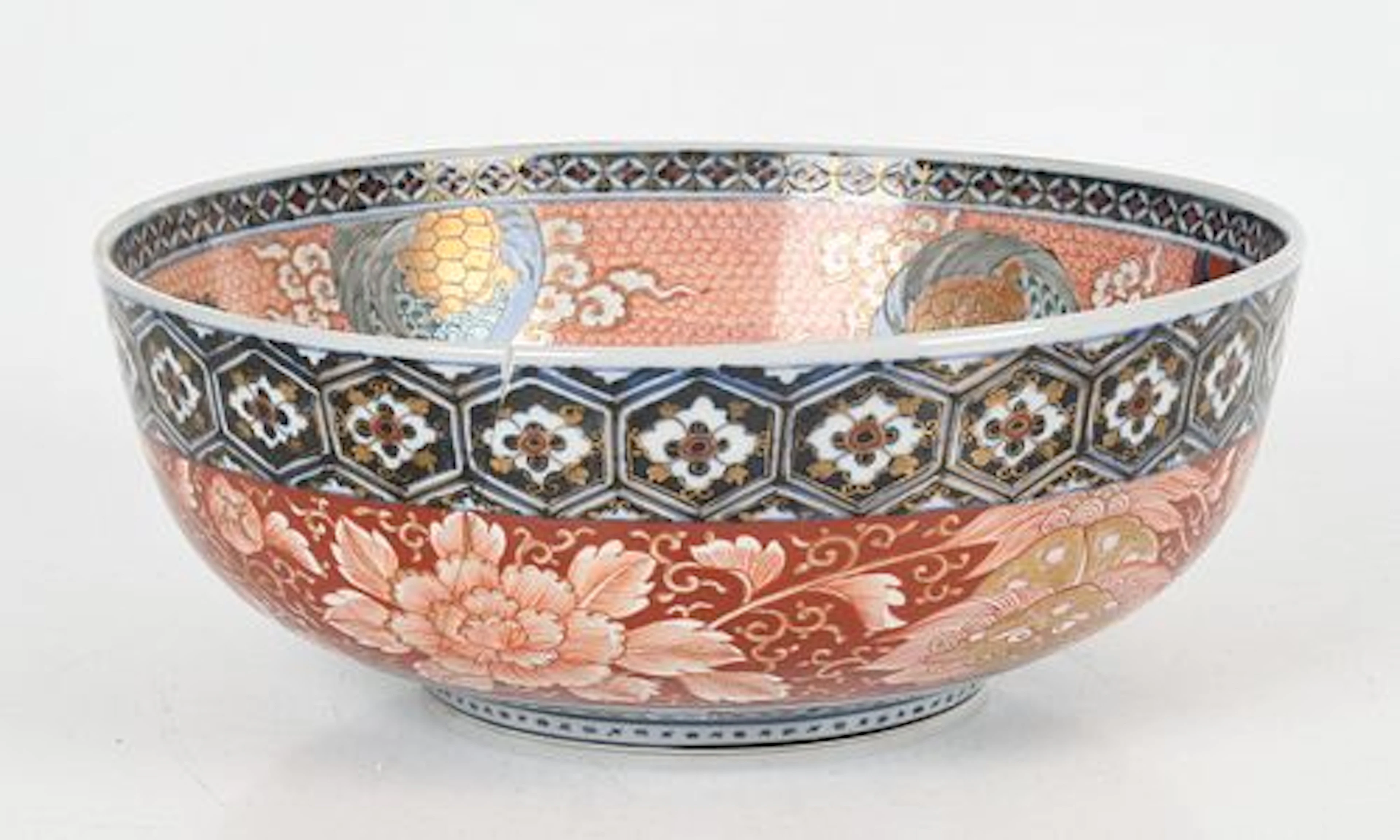 A Large Imari Centerpiece Bowl