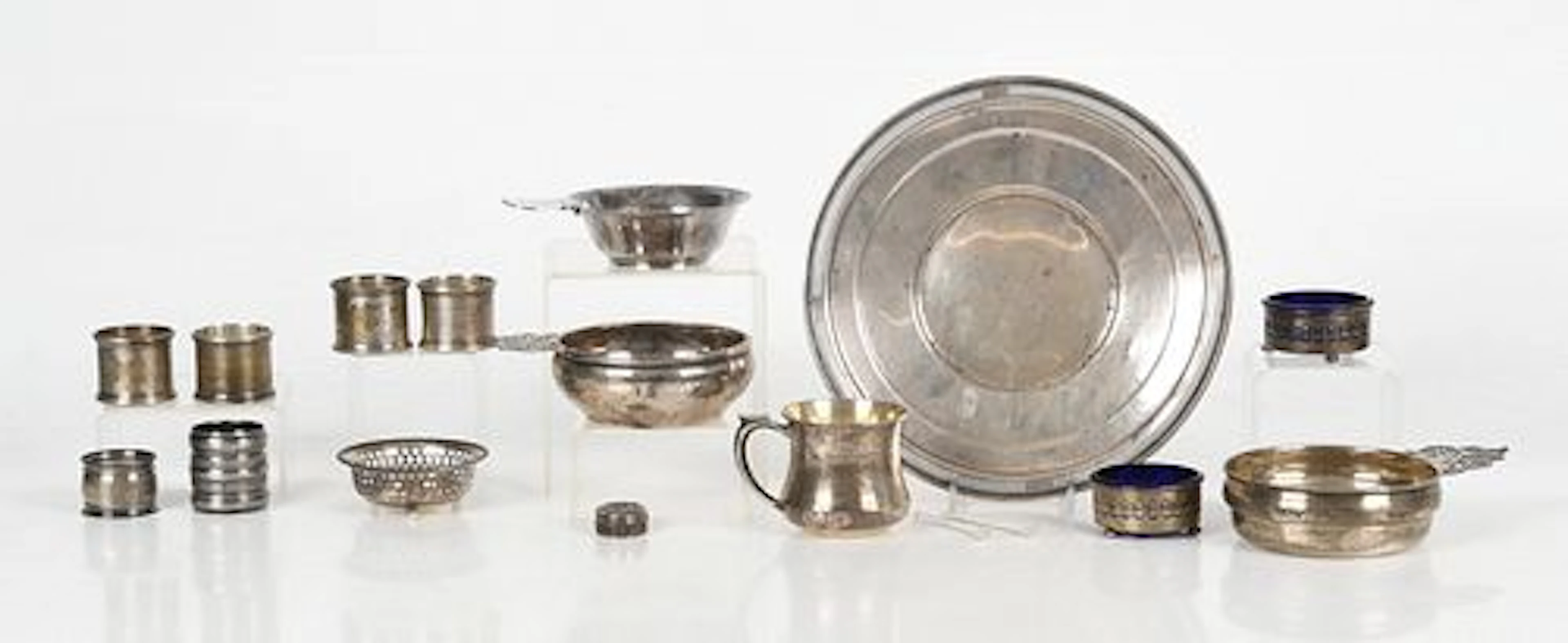 A Group of Silver and Silver Plated Tableware