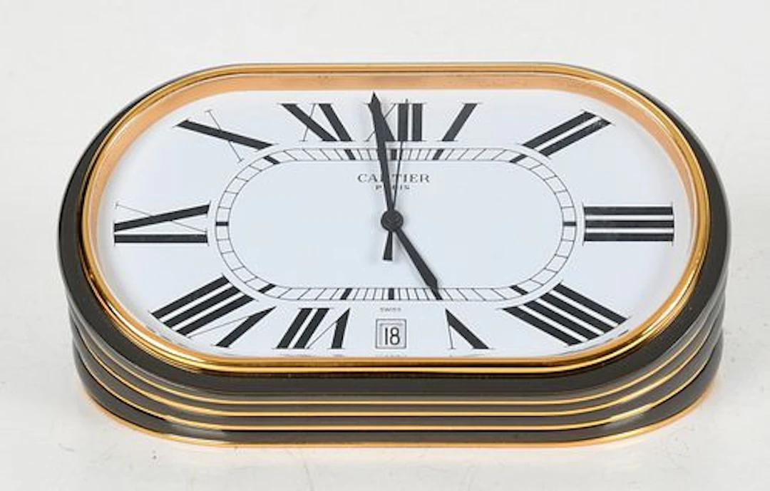 A Cartier Desk Clock