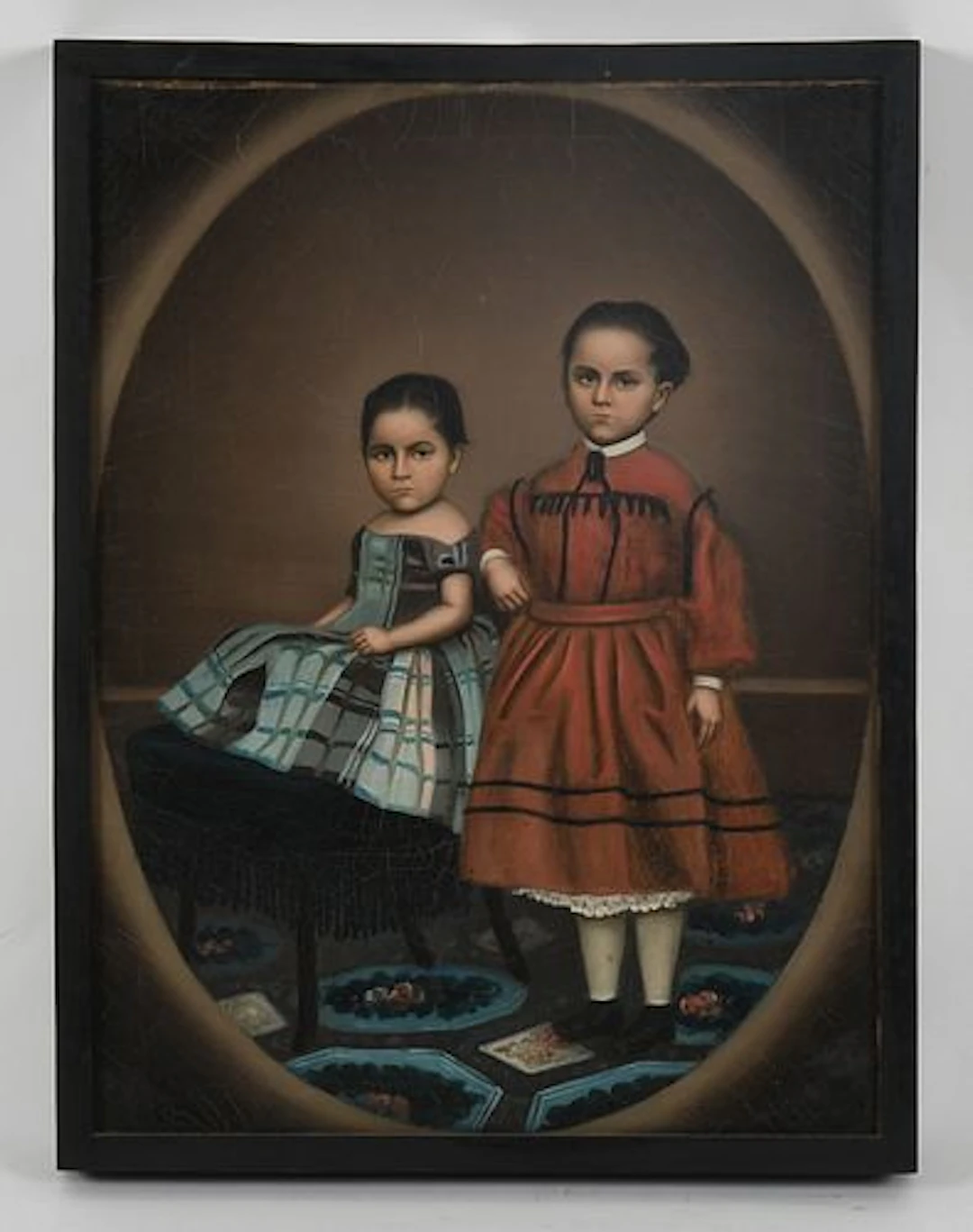 A China Trade Portrait of Two Children, c. 1840-1860