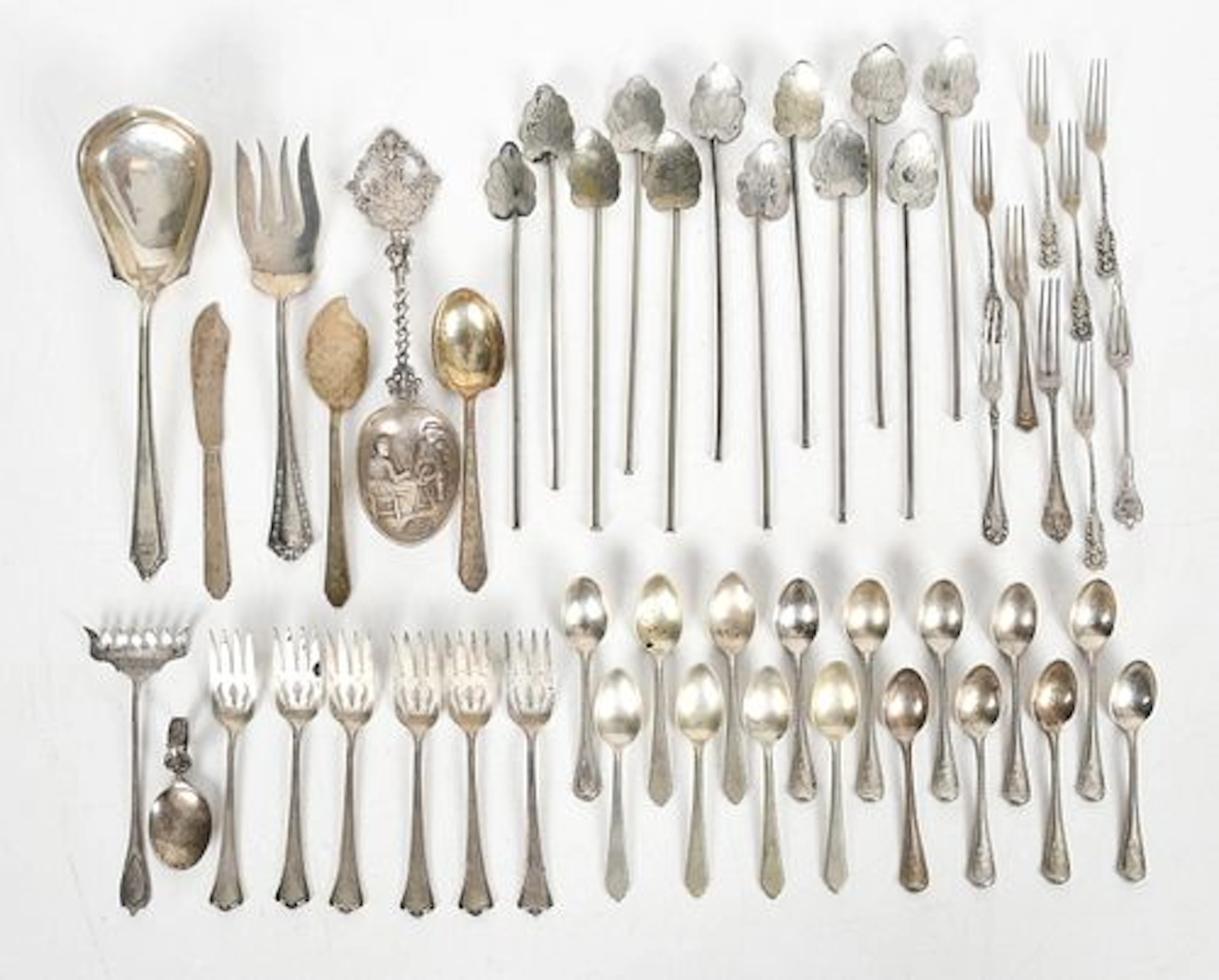 A Group of Assorted Silver Tableware