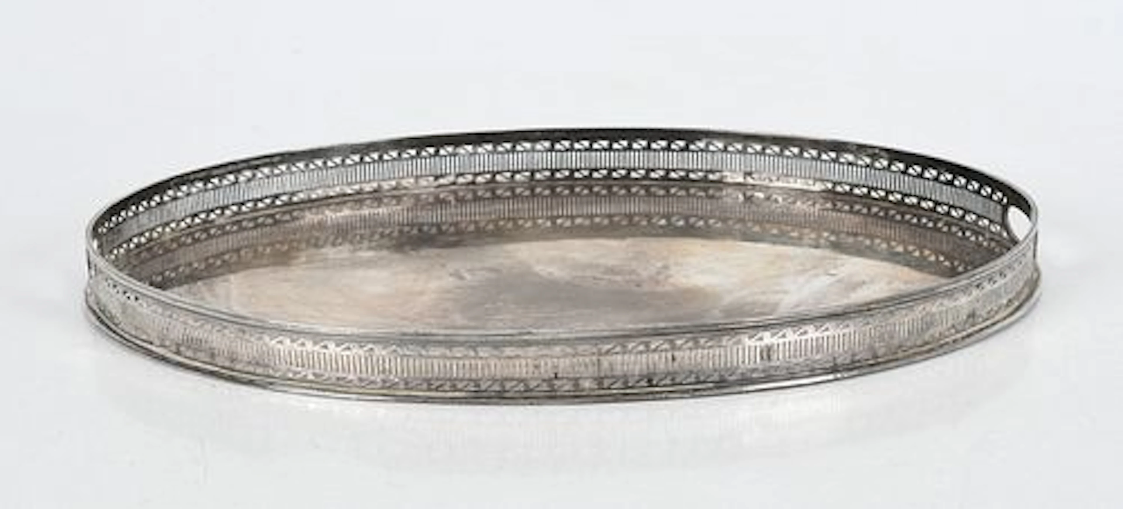 A Sterling Silver Gallery Tray