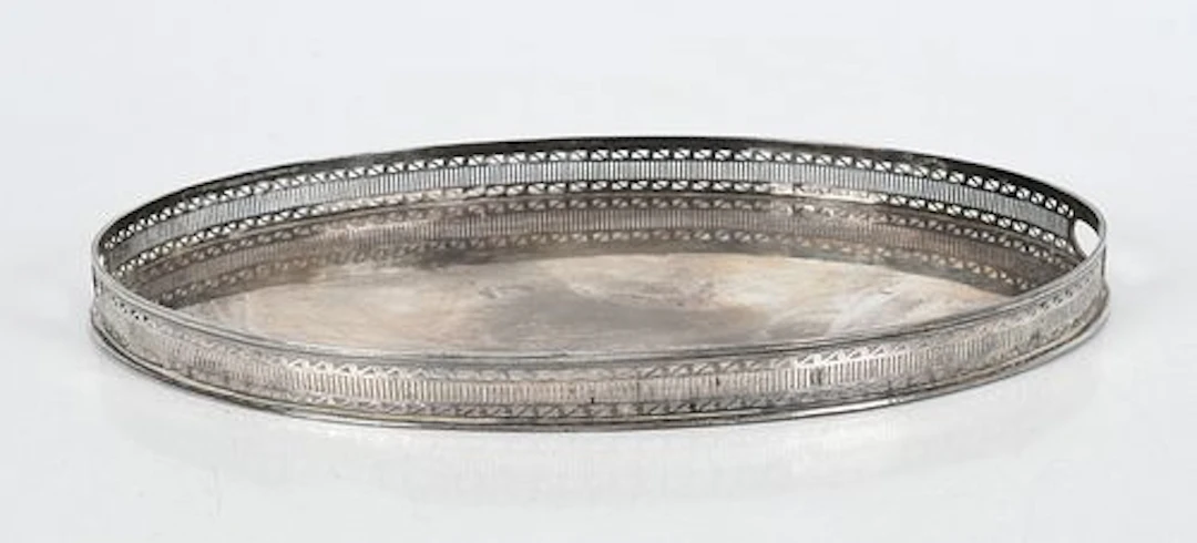 A Sterling Silver Gallery Tray