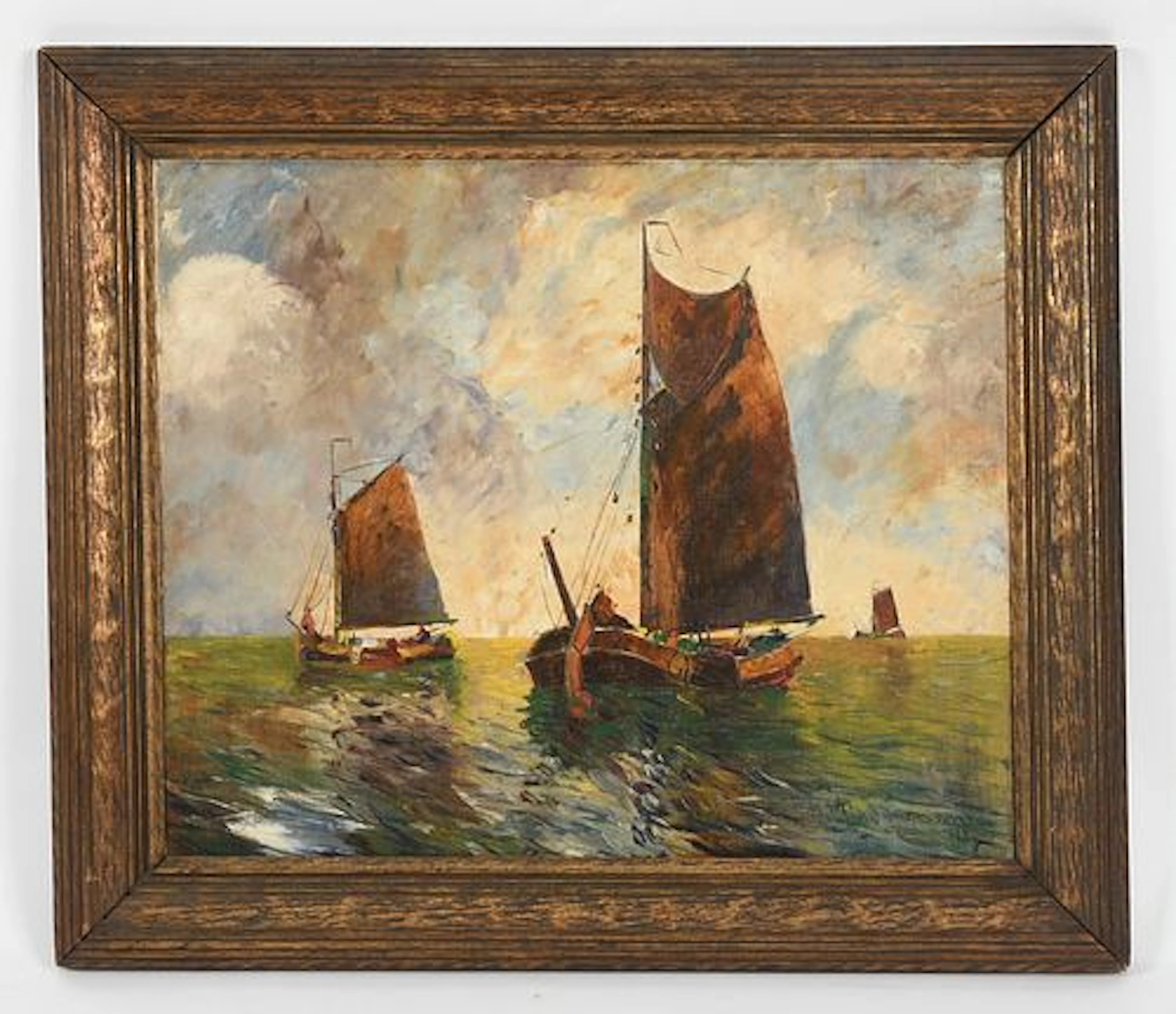 Heinz Mindermann (German, 1872-1959), Maritime Scene
