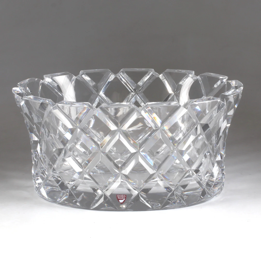 GUNNAR CYRÉN. Skål, glas, "Sofiero", Orrefors.