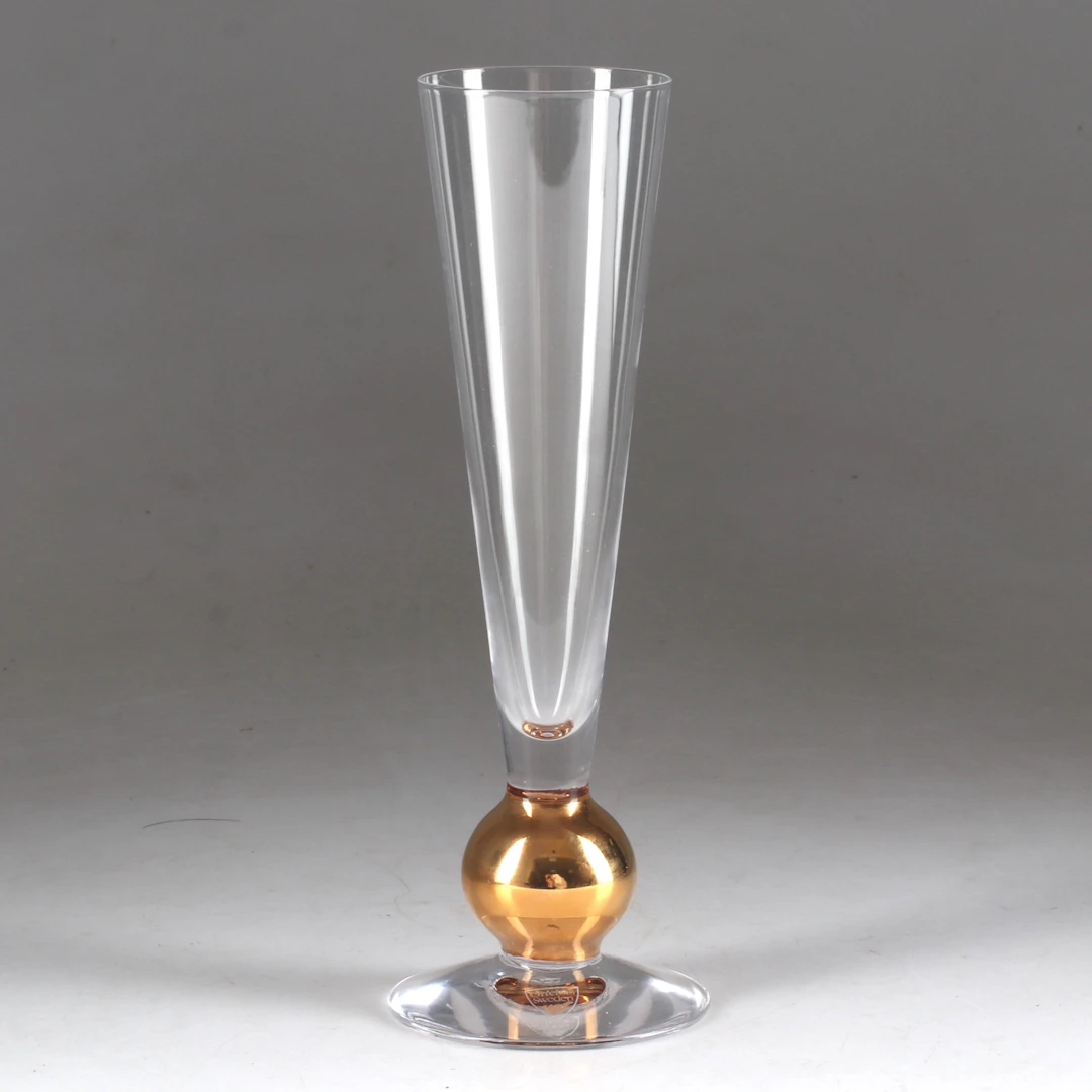 GUNNAR CYRÉN. Champagneglas, "Nobel", glas, Orrefors.