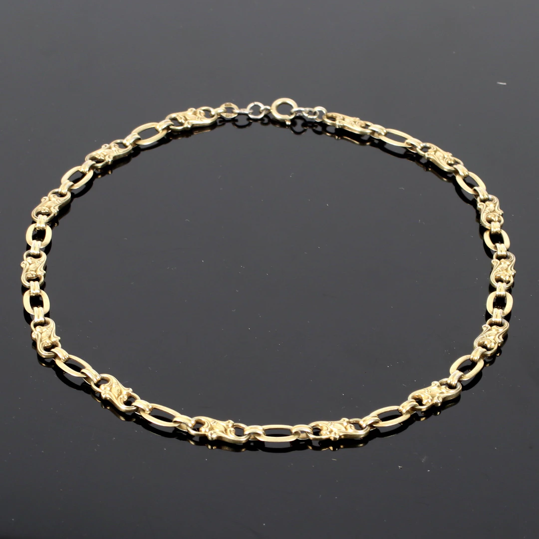 (6A48) COLLIER, förgyllt silver, 1900-tal.