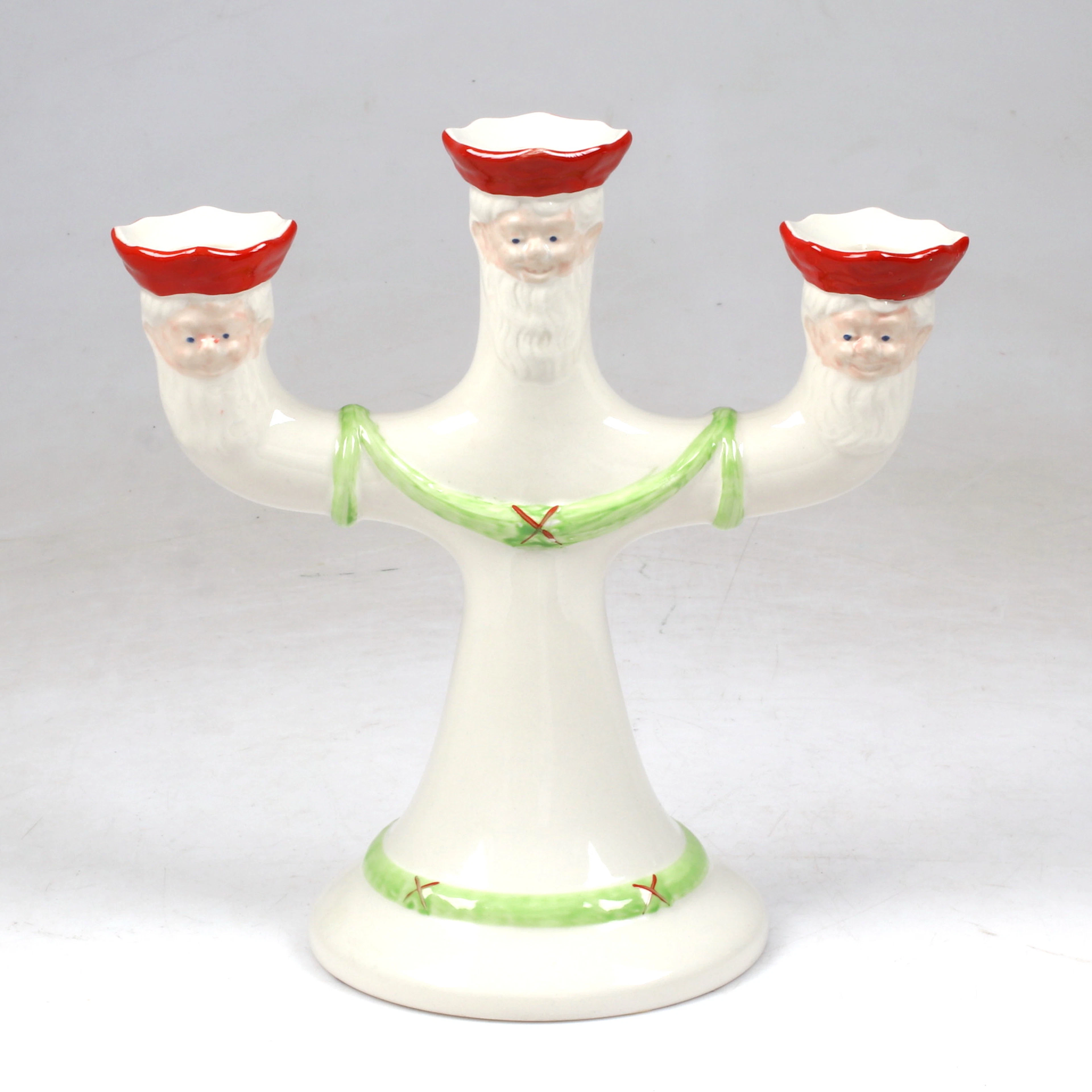 KANDELABER, porslin, "God Jul", Gustavsberg.