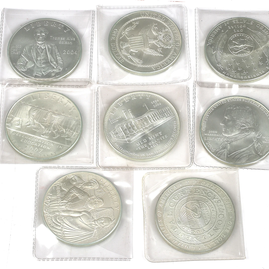 SILVERMYNT. 900/1000, 8 st, 1 Dollar, USA. 2000-tal.