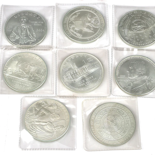 SILVERMYNT. 900/1000, 8 st, 1 Dollar, USA. 2000-tal.