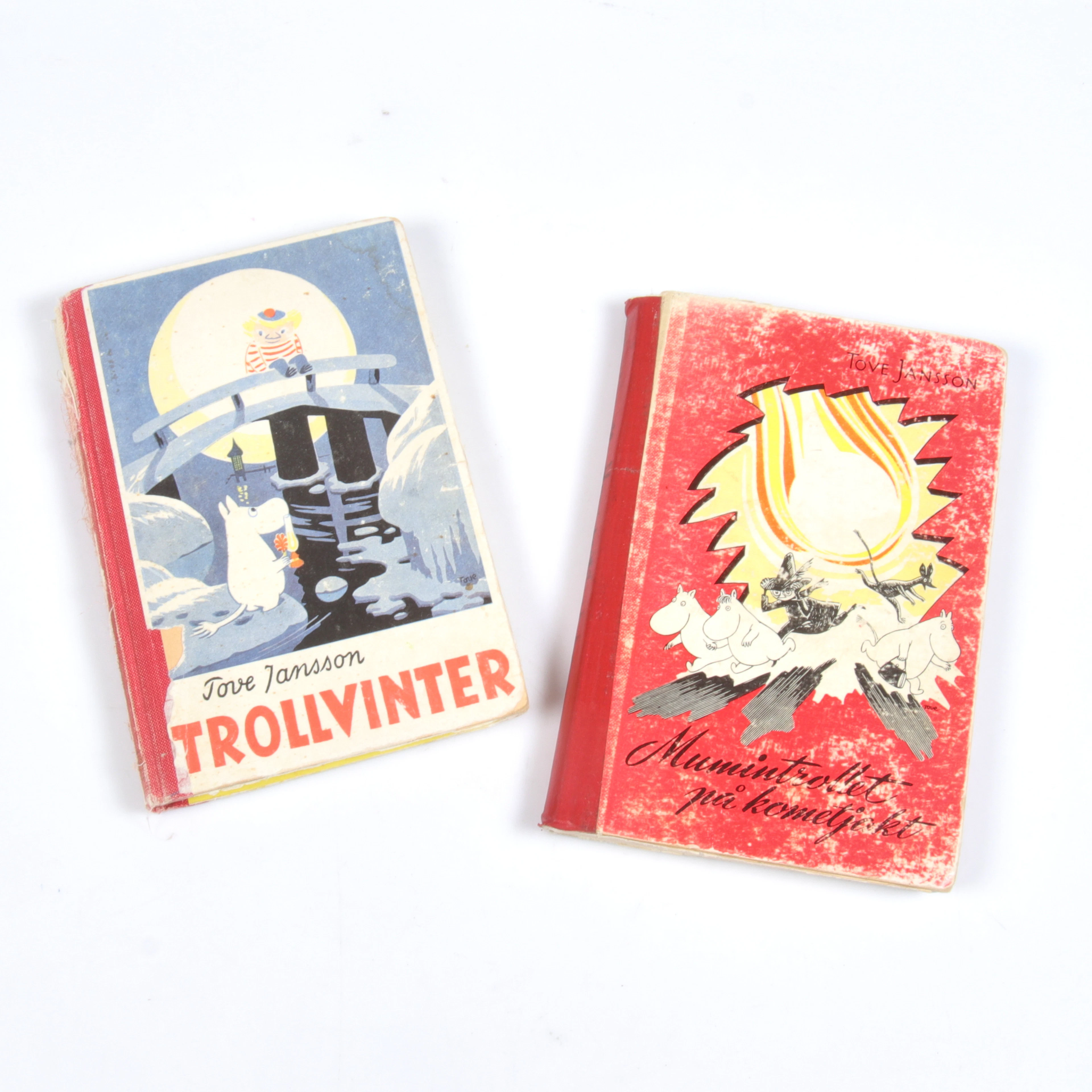 TOVE JANSSON. Böcker, 2 volymer, "Trollvinter" & "Mumintrollet på
