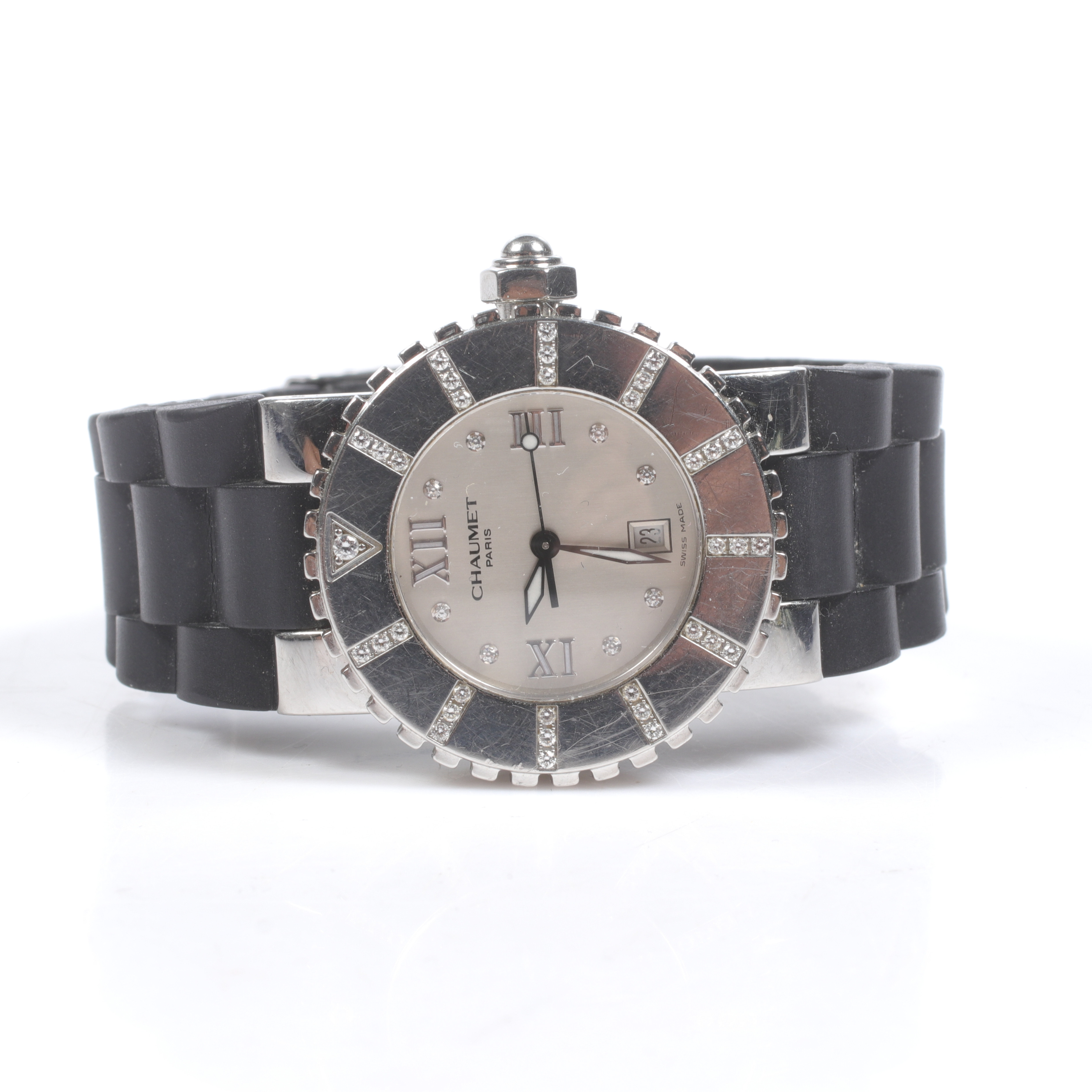 ARMBANDSUR, stål, quartz, saphirglas, med 42 labbodlade diamanter