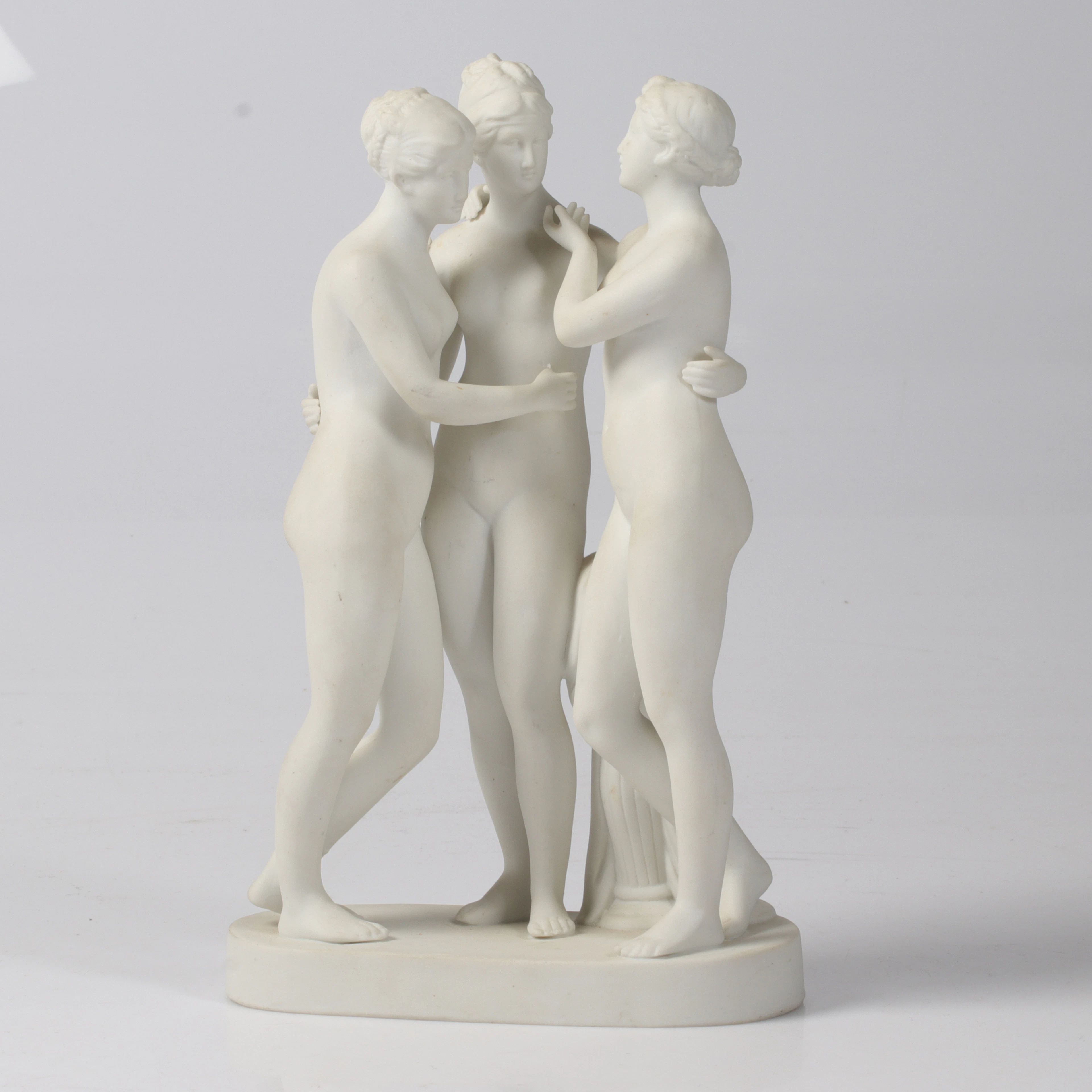 FIGURIN, parian, "tre gracer", 1900-tal.