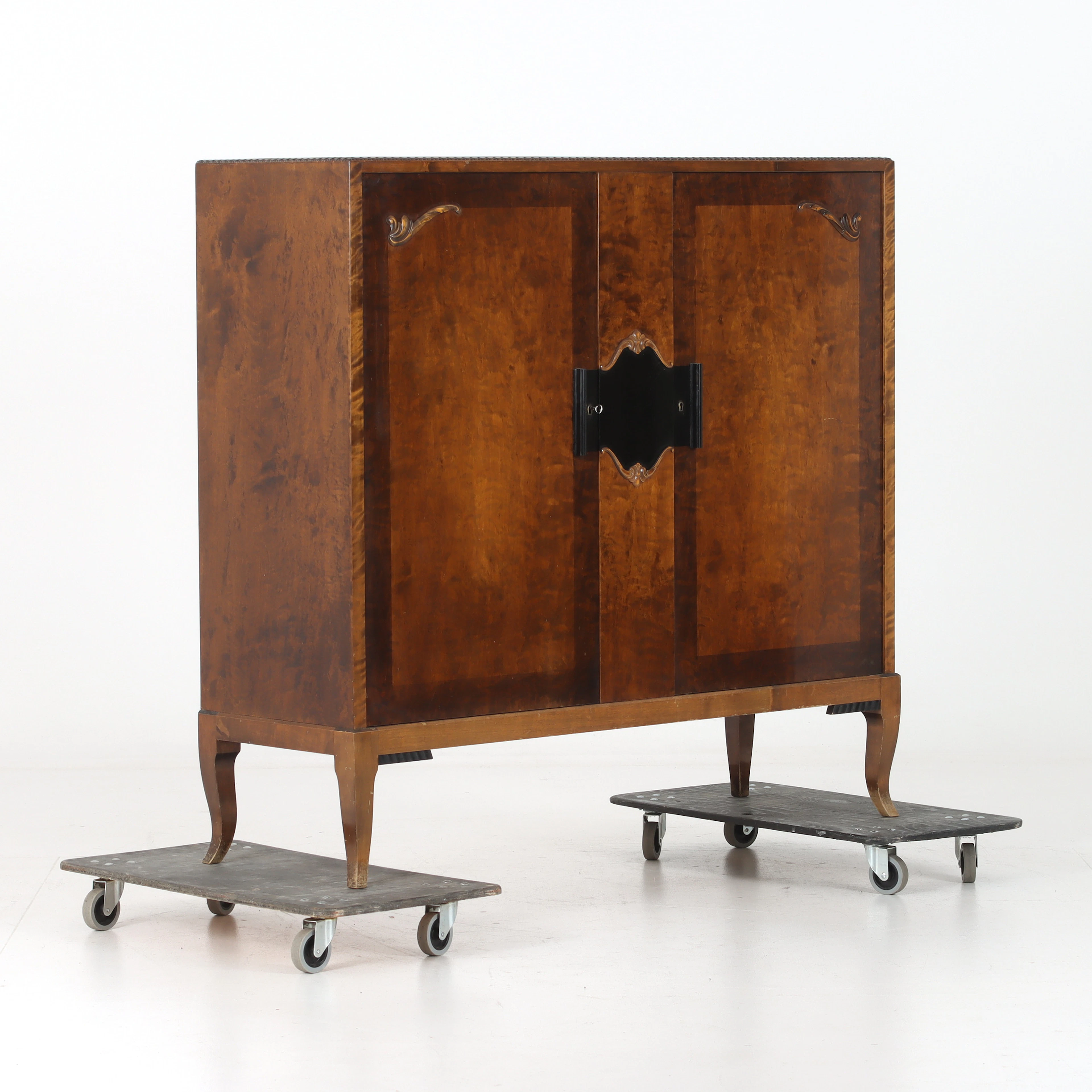 SKÅP, art deco, bonad björk, 1930-tal.