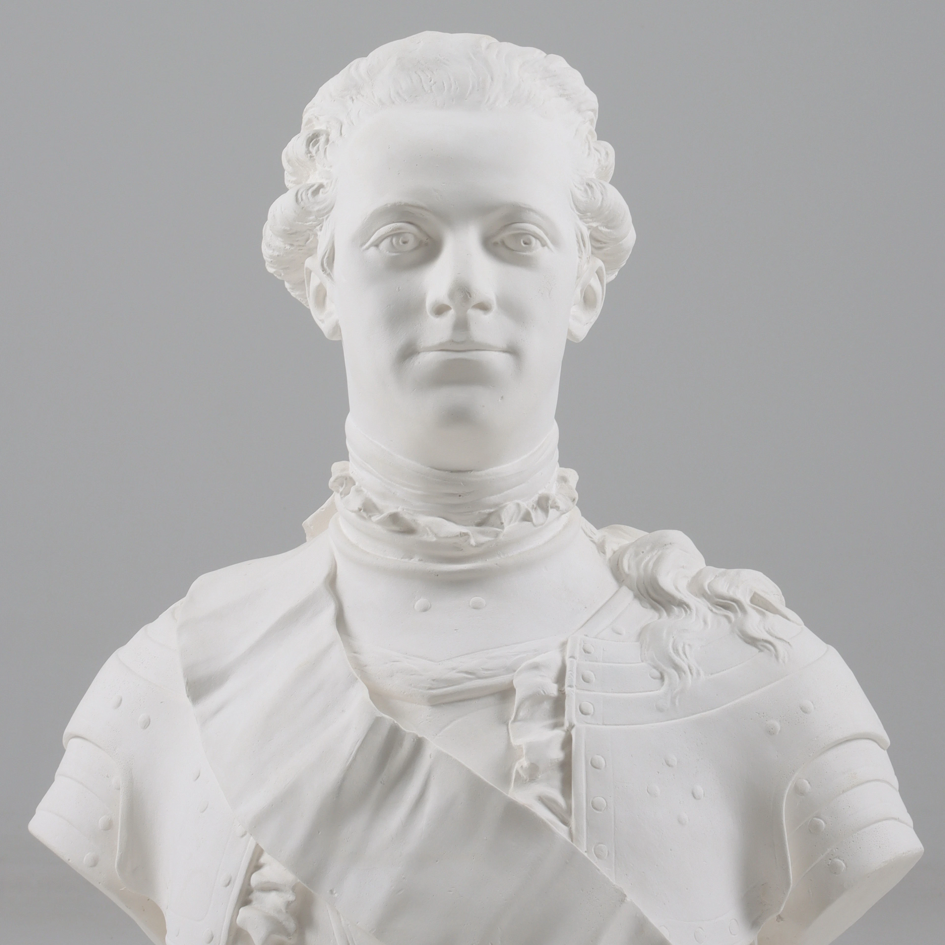 JOHAN TOBIAS SERGEL. EFTER. Porträttbyst föreställandes Gustav III