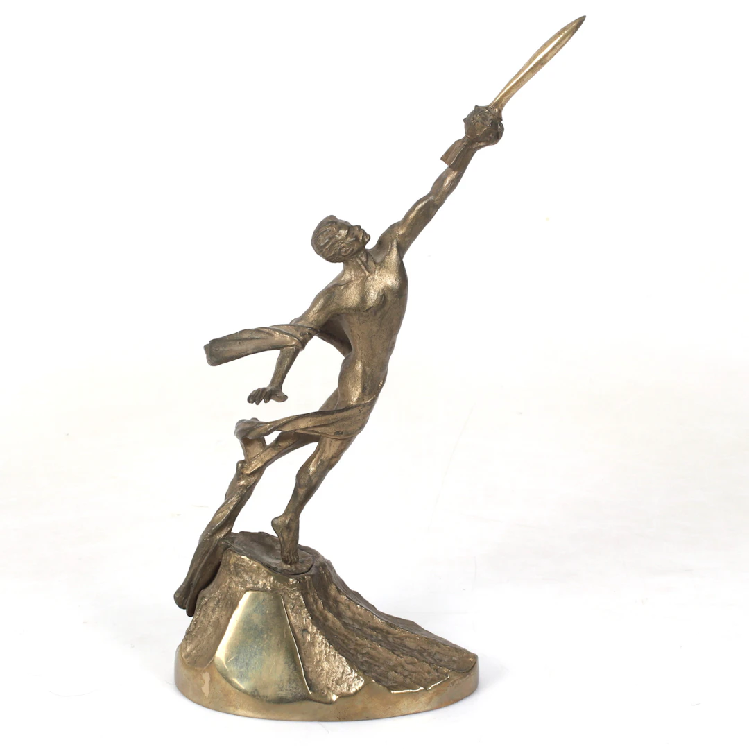 MINNESSTATY, föreställande Jurij Gagarin, brons, Sovjet, 1900-talets