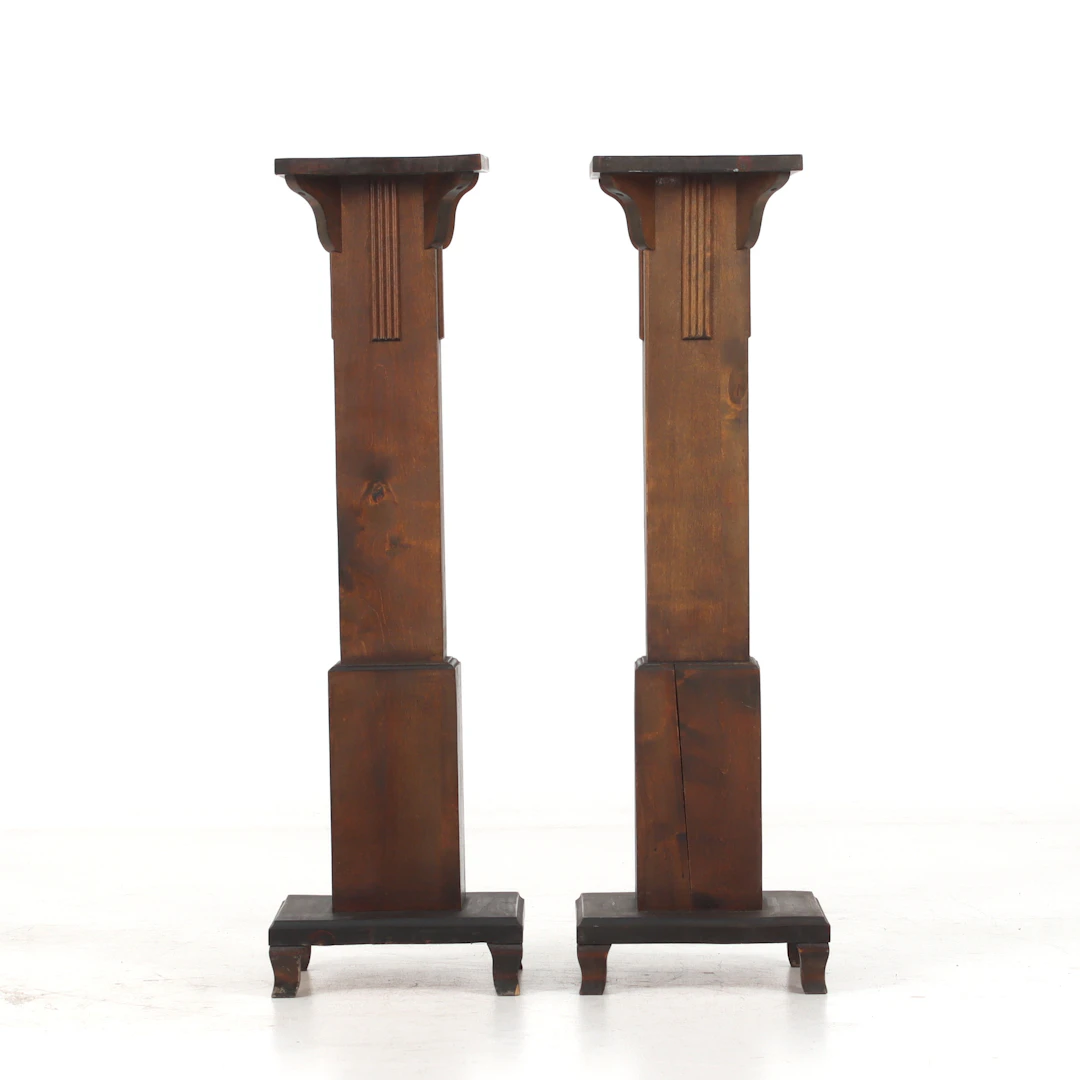 PIEDESTALER, ett par, art deco, 1930-tal.