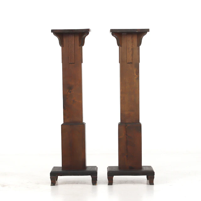 PIEDESTALER, ett par, art deco, 1930-tal.