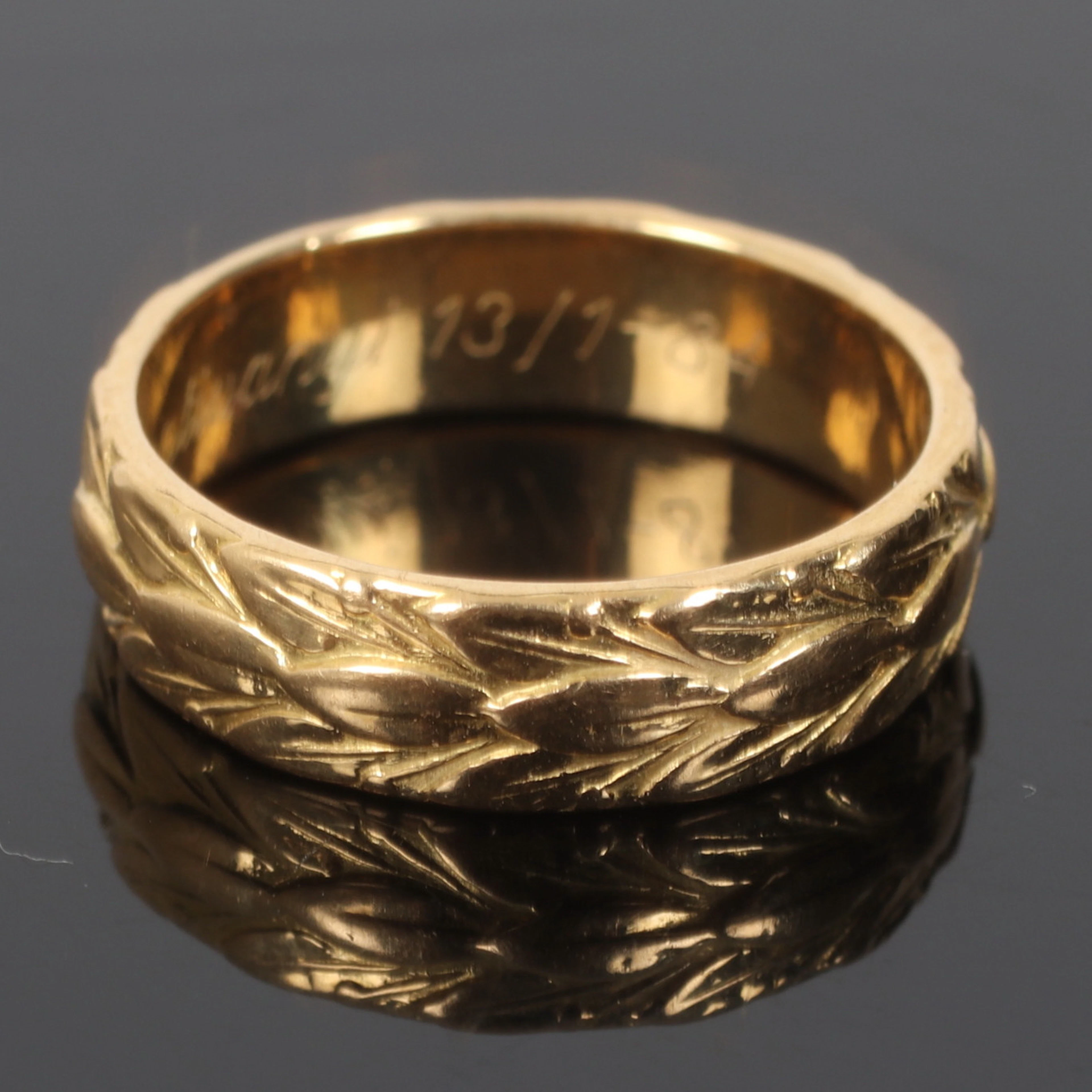 RING, 18k guld, Rk Smycken, Uppsala. 1988.