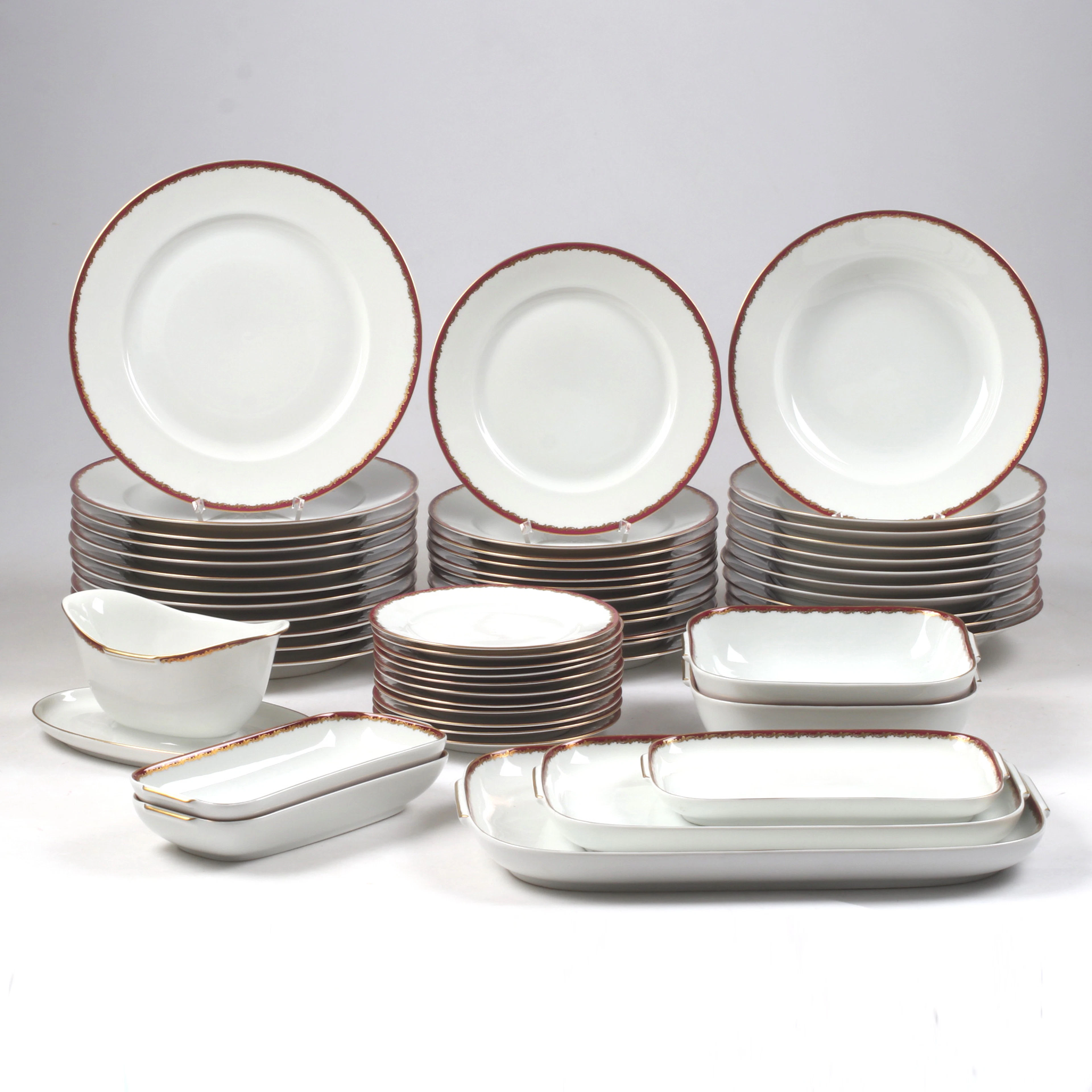 SERVISDELAR 53 delar porslin, Rosenthal, Tyskland.